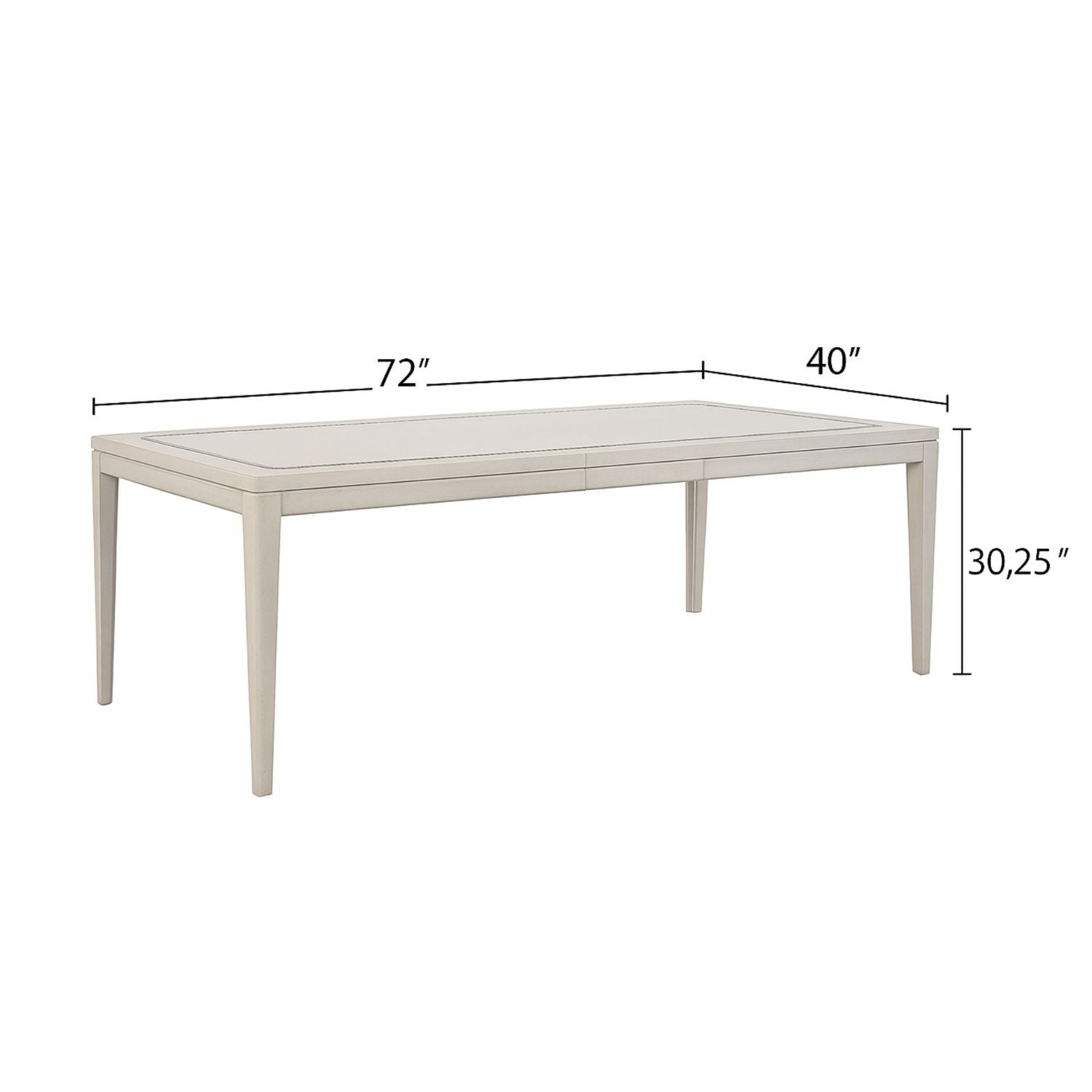 Expandable Dining Table - Vanilla White - Best Buy Furniture