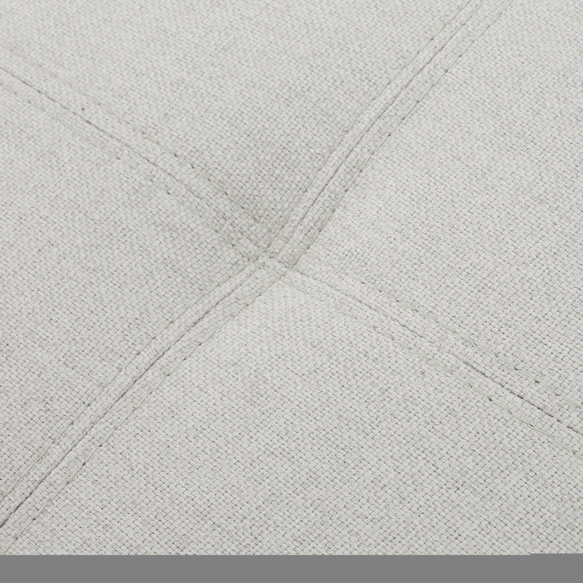 Home Mission - Upholstered Storage Ottoman Bench - Light Gray