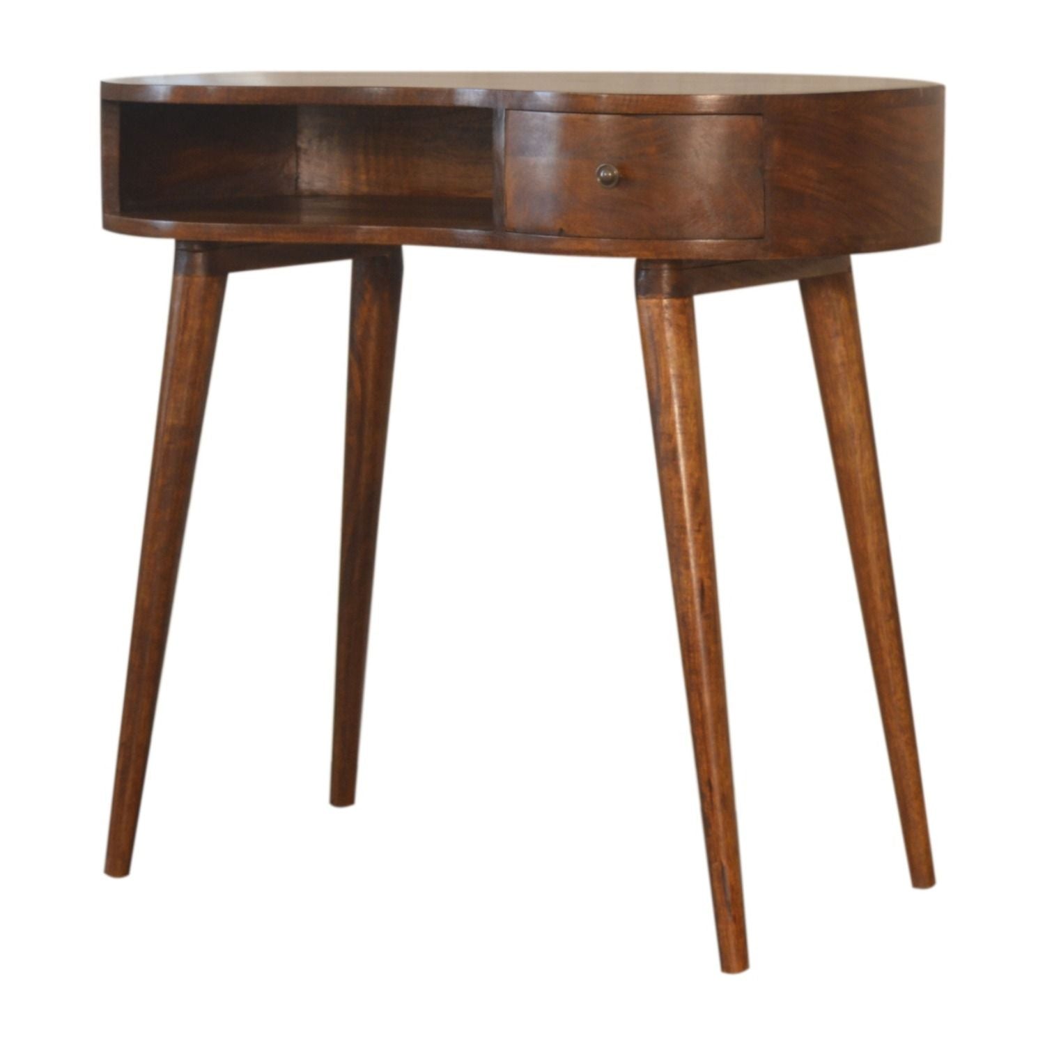 Rounded Writing Desk - Chestnut - Best Buy Furniture