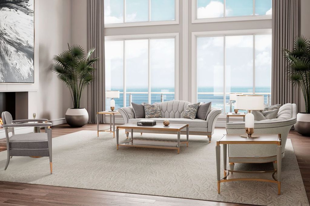 St. Charles - Rectangular Cocktail Table - Dove Gray