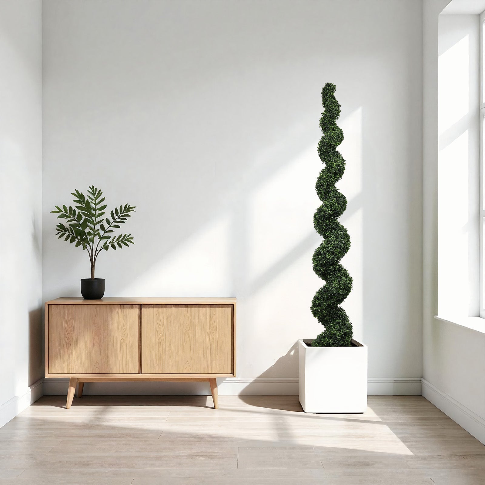 Set of 2 Mirrored Glass Bedside Table Lamps with 2 USB Ports