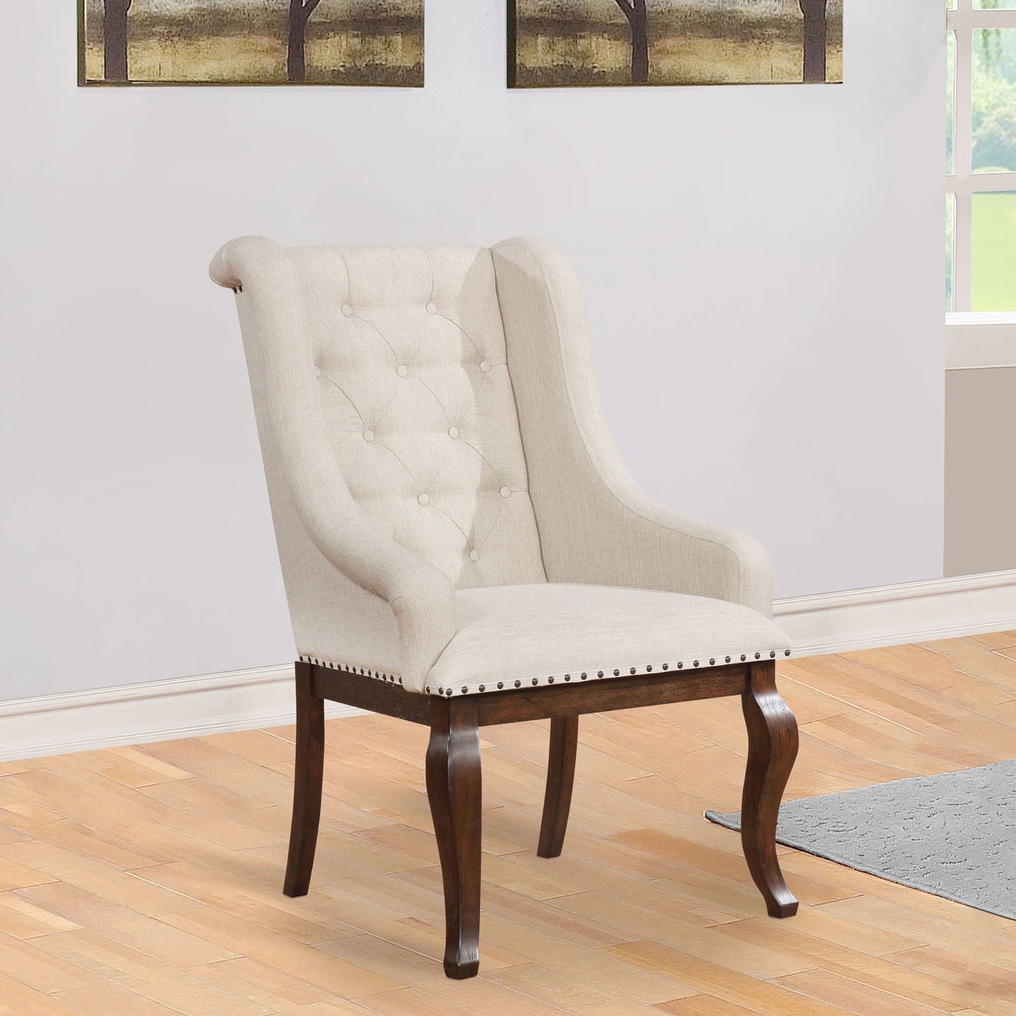 Atwell - Upholstered Arm Chair (Set of 2) - Rustic
