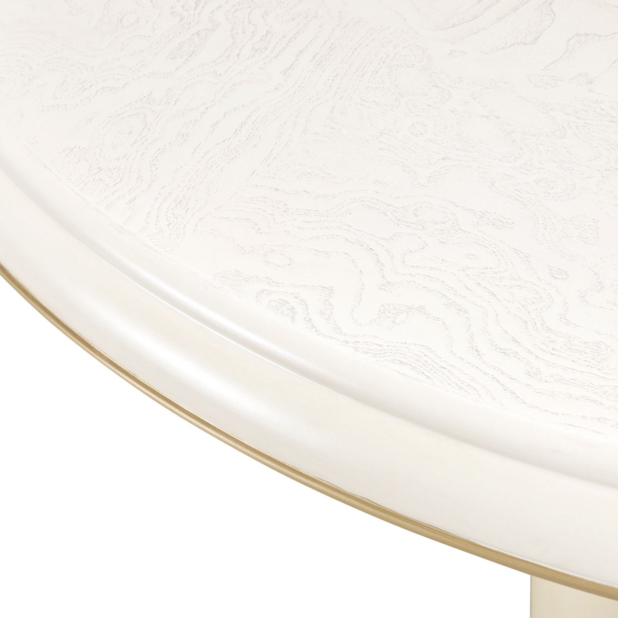 La Terrazza - 54" Round Dining Table - Creamy Pearl - Best Buy Furniture