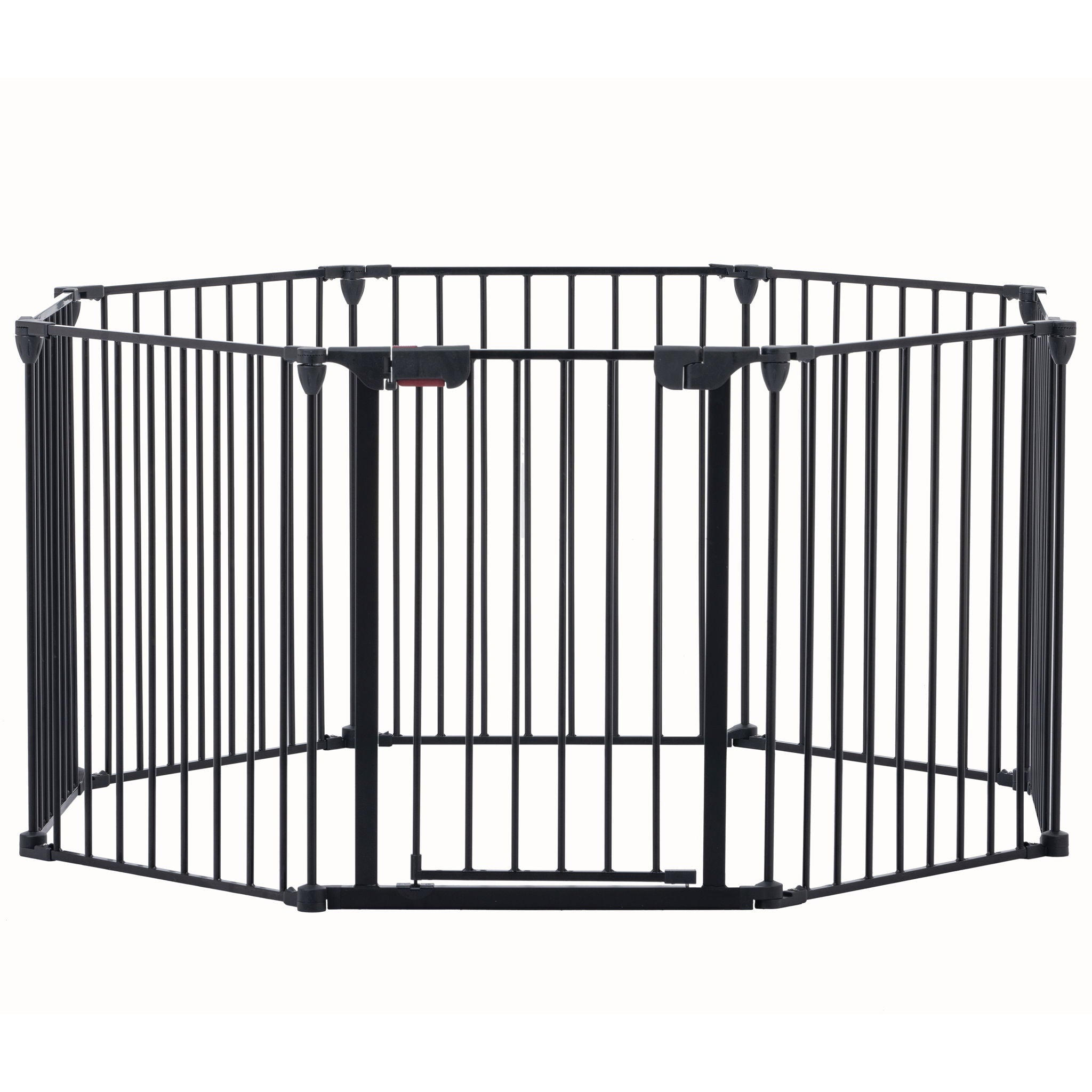 Adjustable Safety Gate Play Yard Metal Doorways Fireplace Fence Christmas Tree Fence Gate For House Stairs Gate Prohibited Area Fence