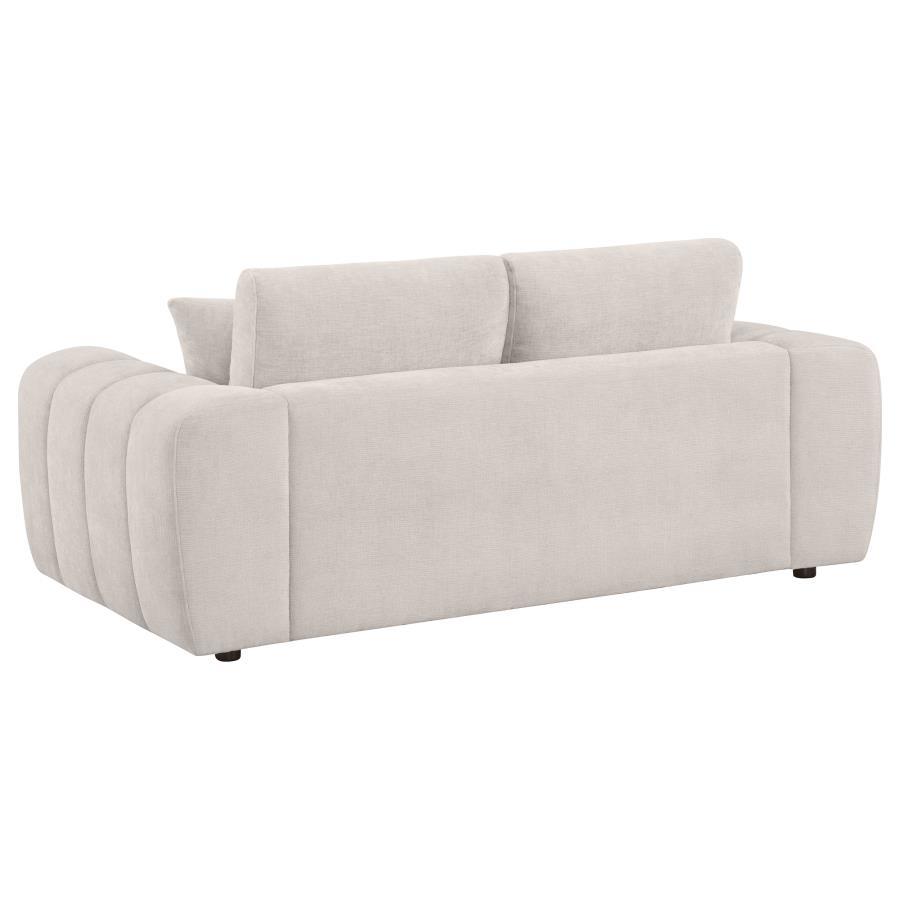 Burnett - Chenille Upholstered Wide Arm Loveseat