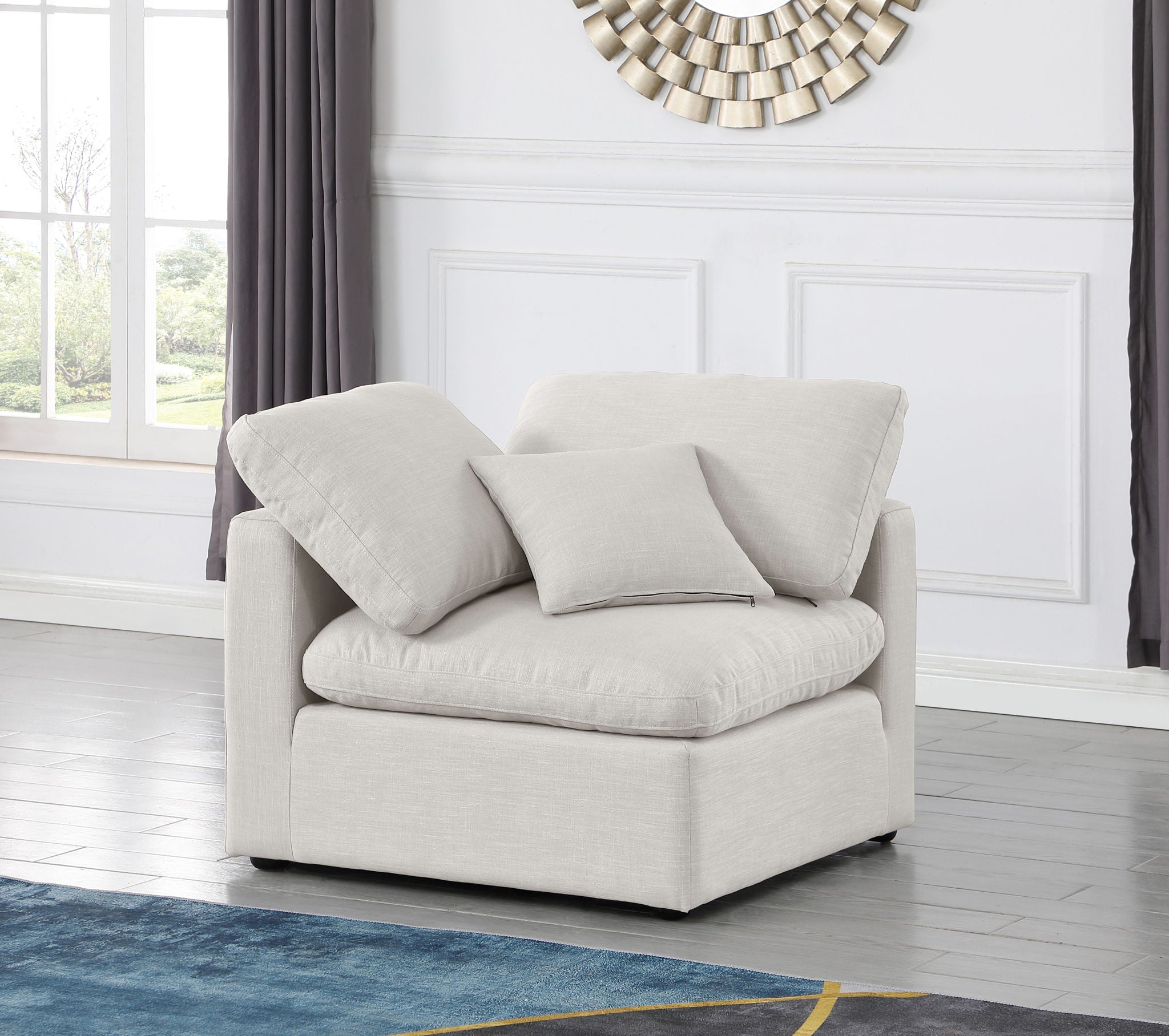Indulge - Linen Corner Chair
