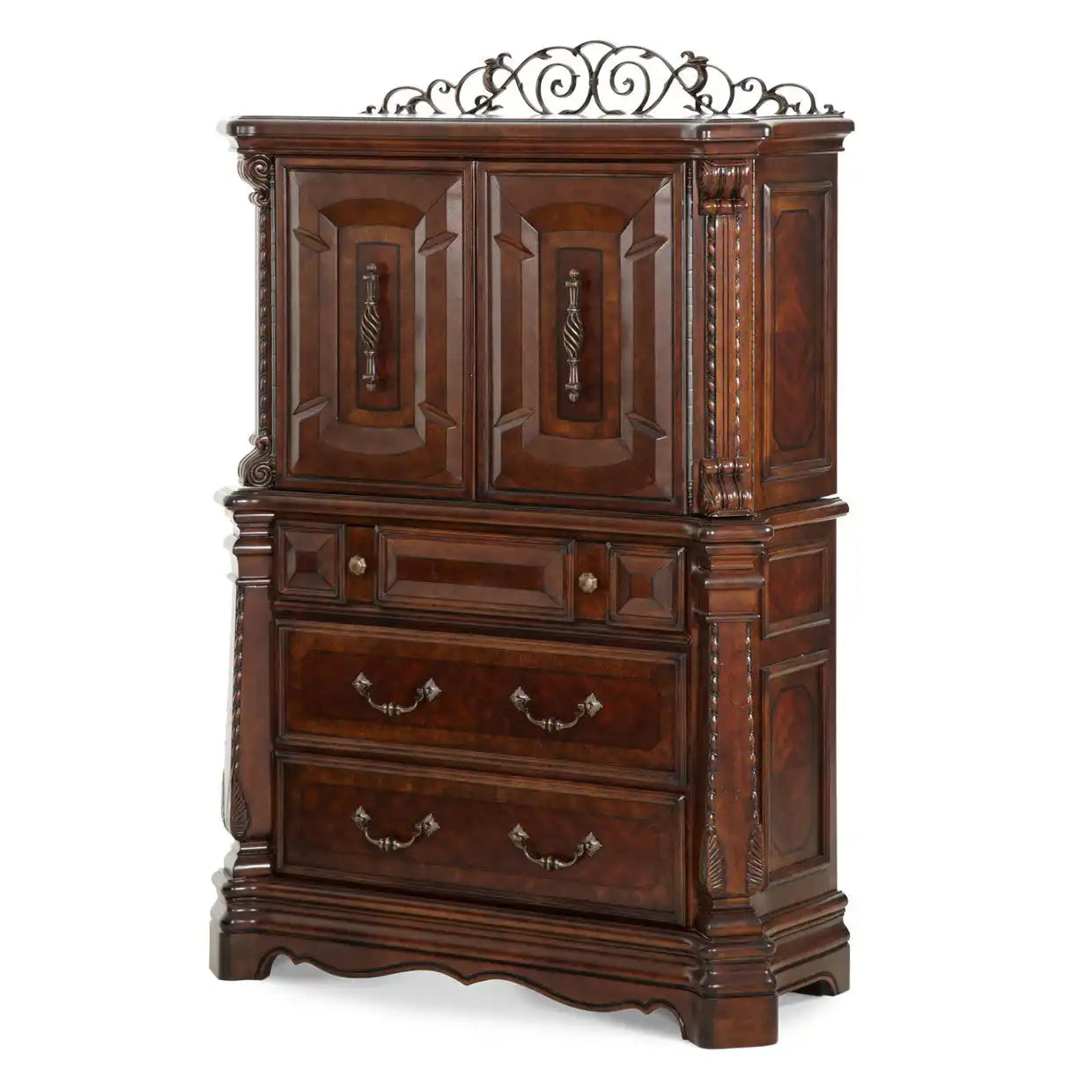 Windsor Court - Gentleman's Chest - Vintage Fruitwood - Best Buy Furniture