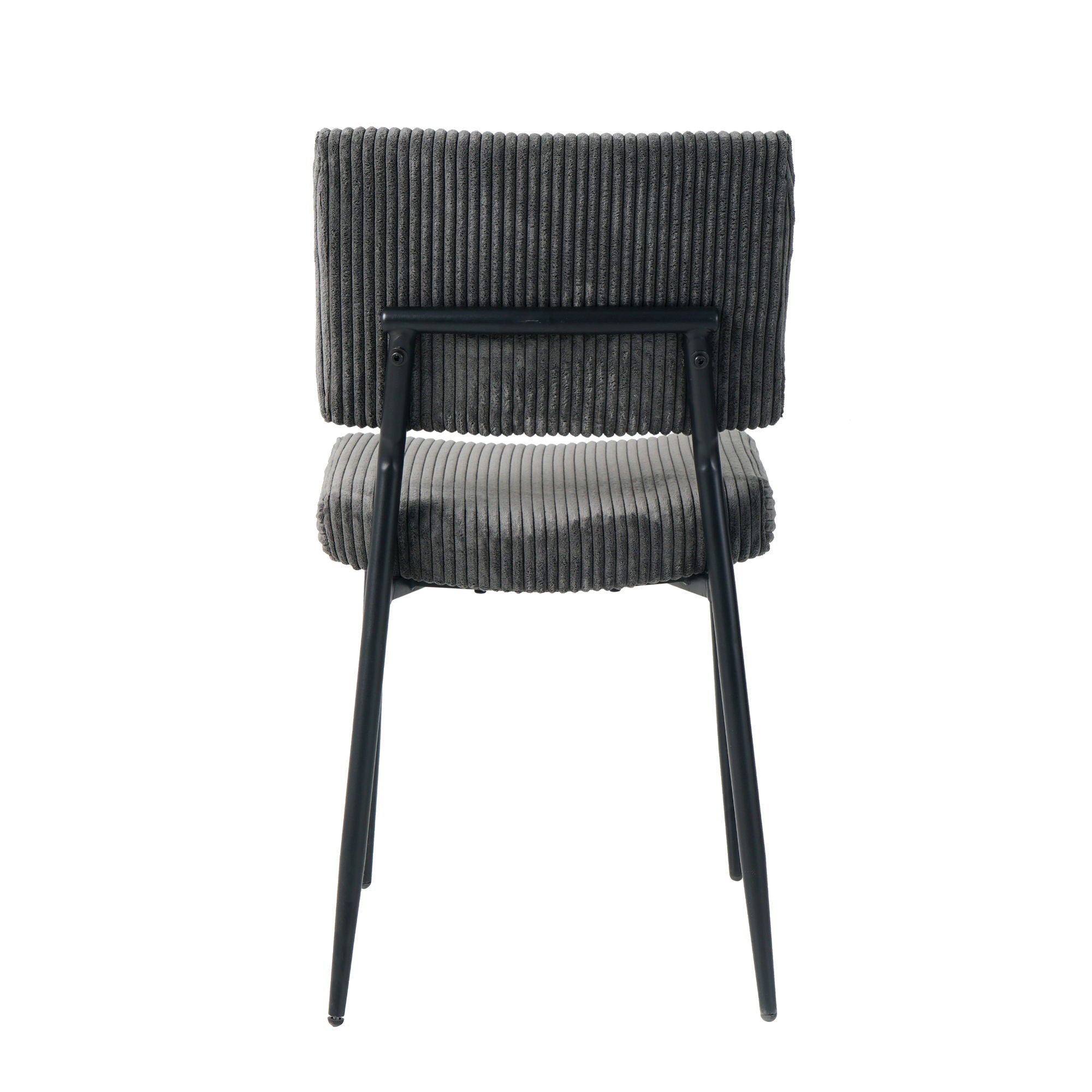 Modern Upholstered Dining Chair With Metal Legs