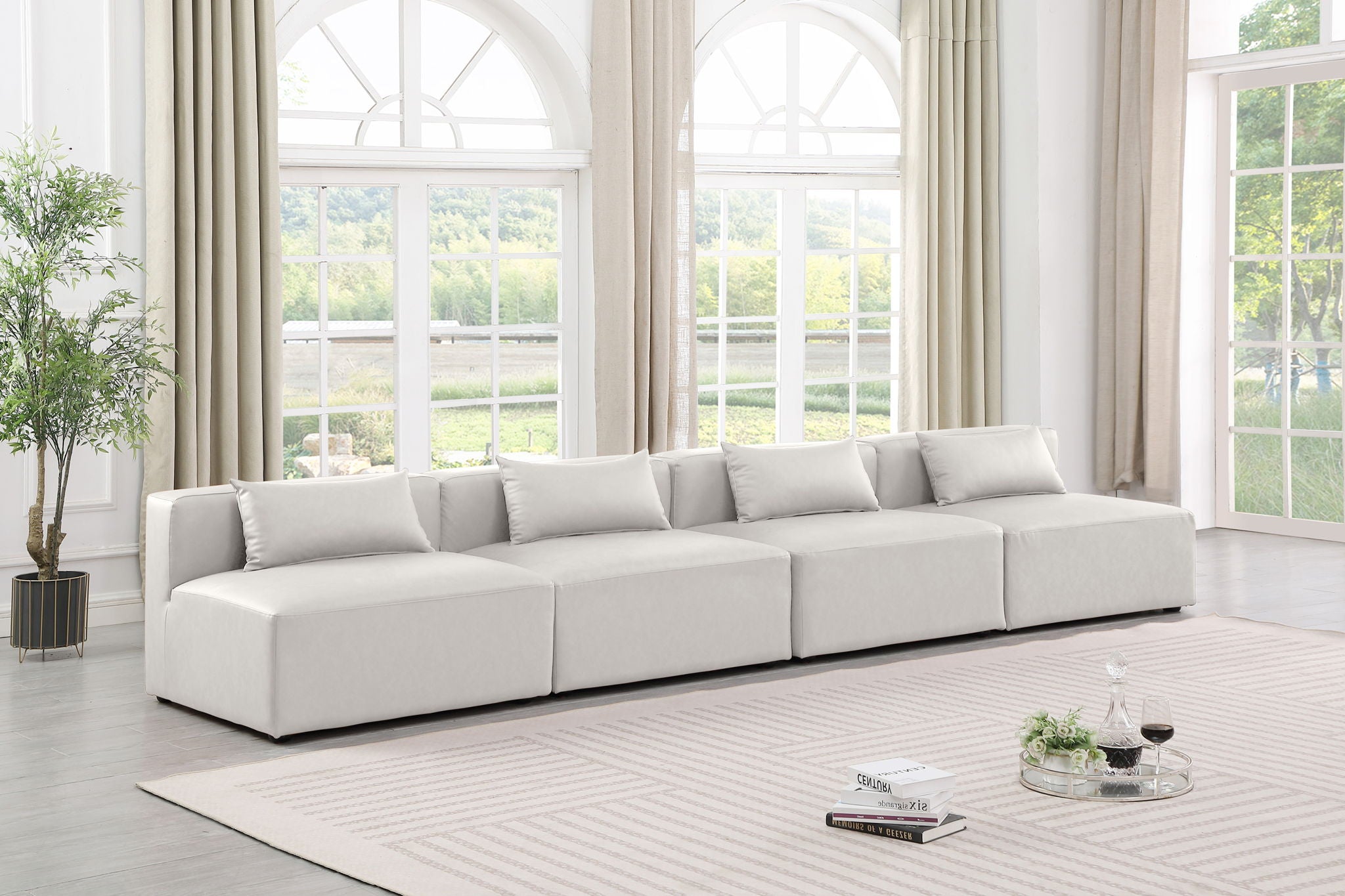 Cube - Modular 4 Seat Armless Sofa