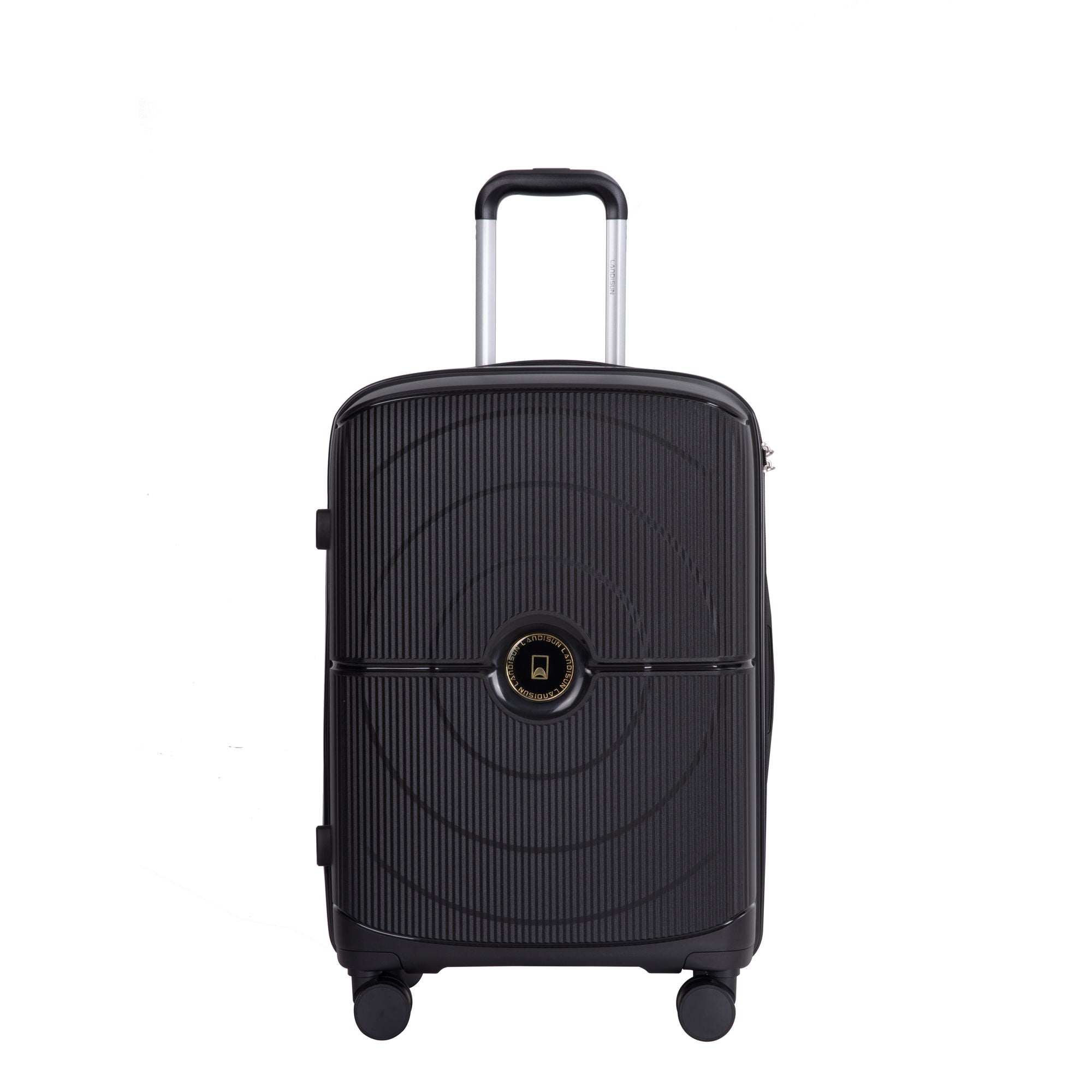 3 Piece Set Expandable Hardshell Suitcase Double Spinner Wheels