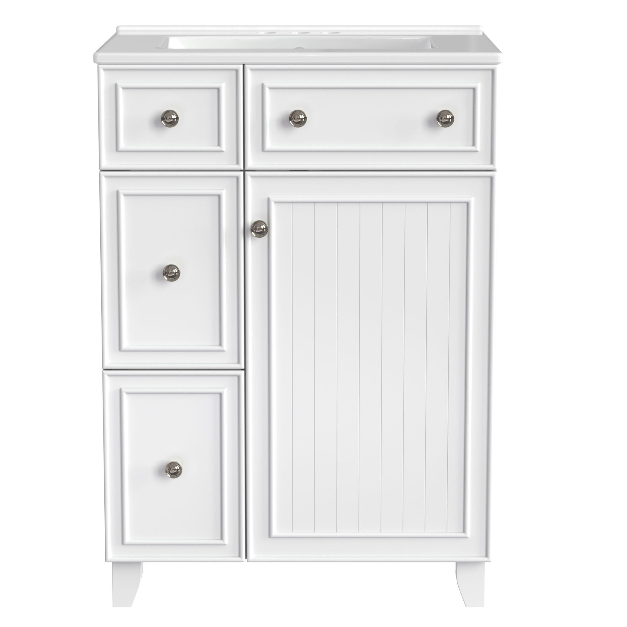 Bathroom Vanity Cabinet With Sink - White