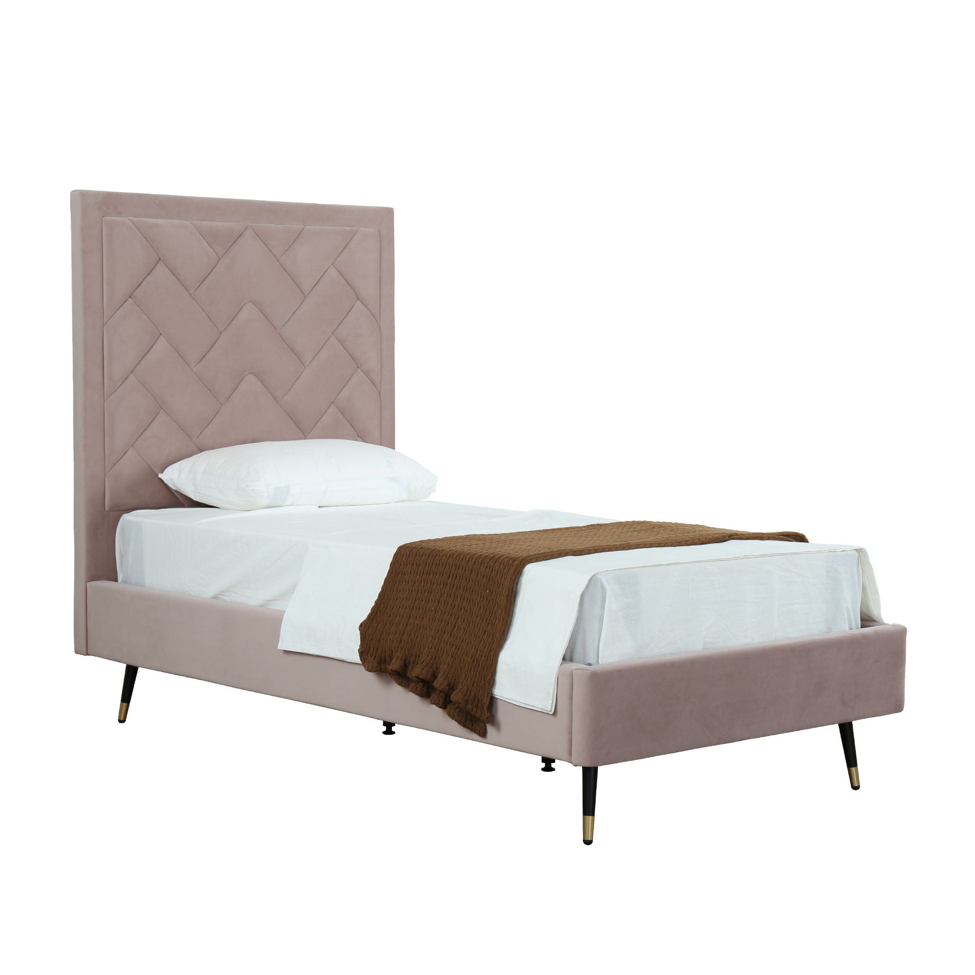 Crosby - Bed With Upholstered Headboard And Slats