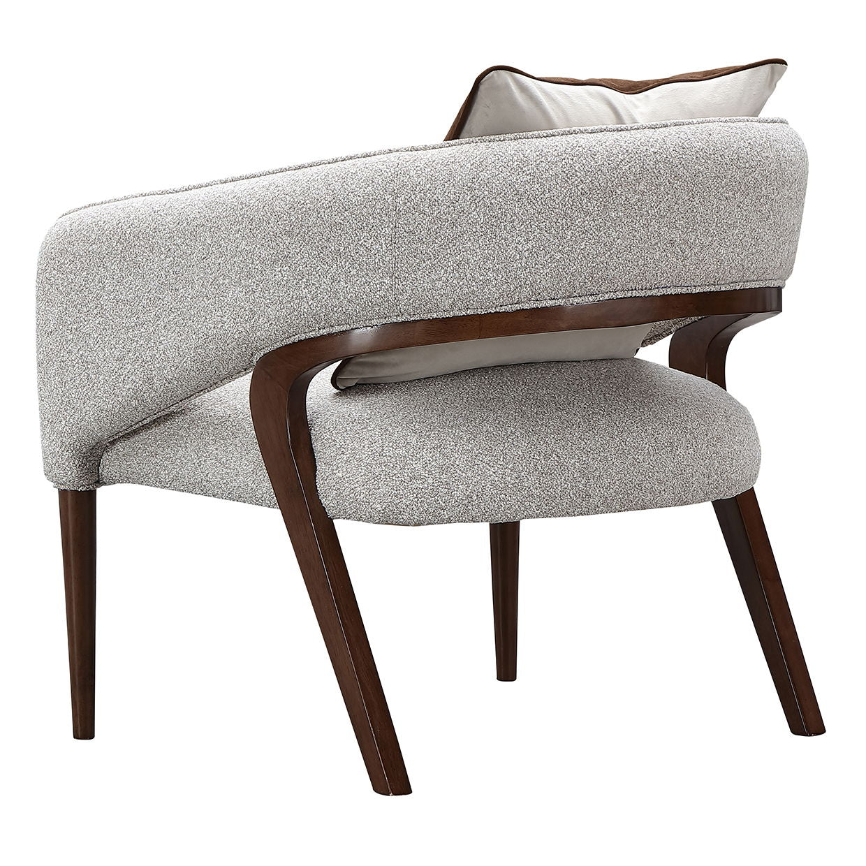 Houston - Accent Chair - Pebble / Walnut