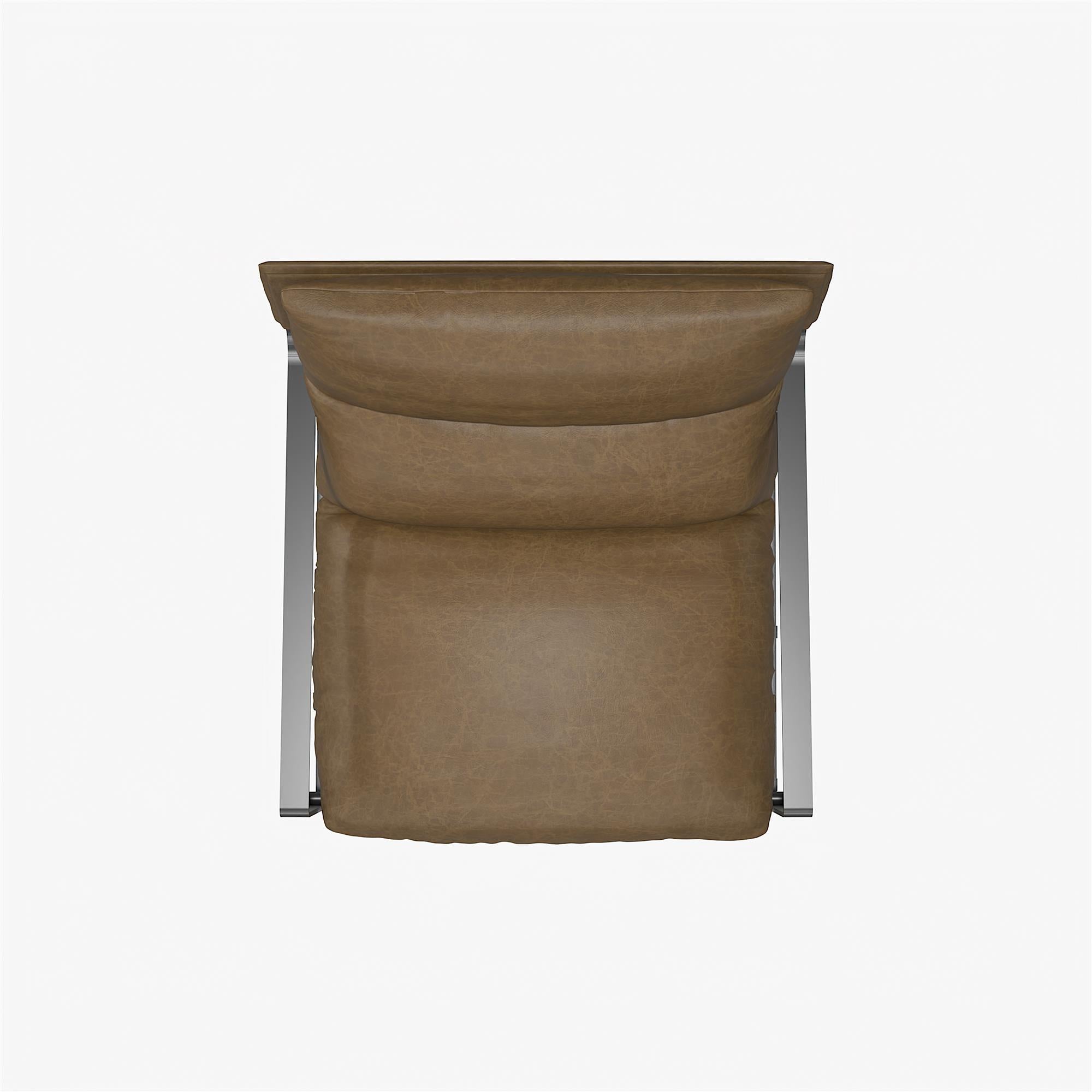 Gatsby - Upholstered Sling Accent Chair - Camel