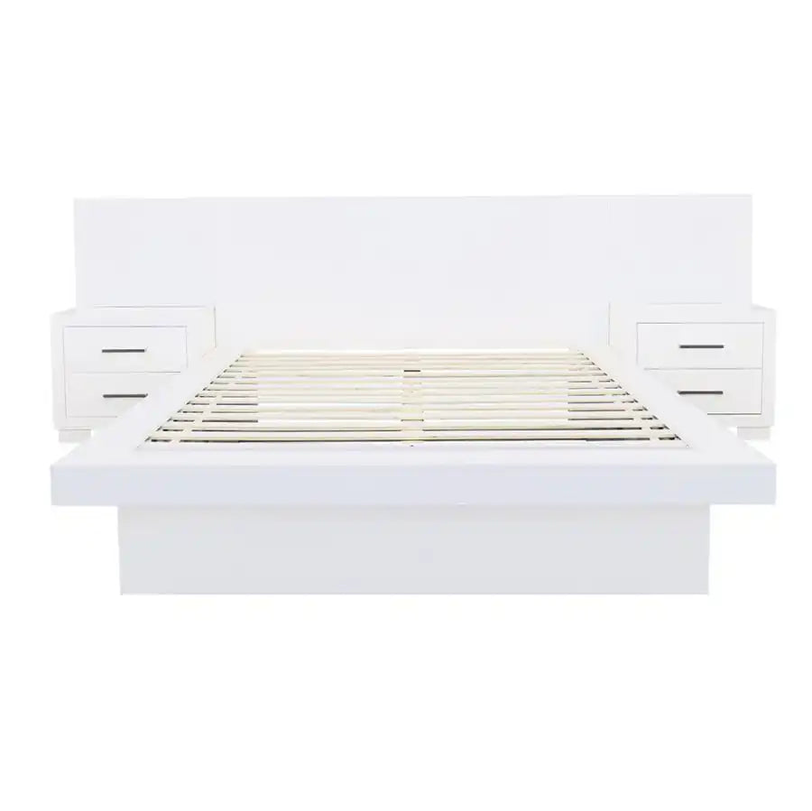Jessica - Wood LED Panel Bed