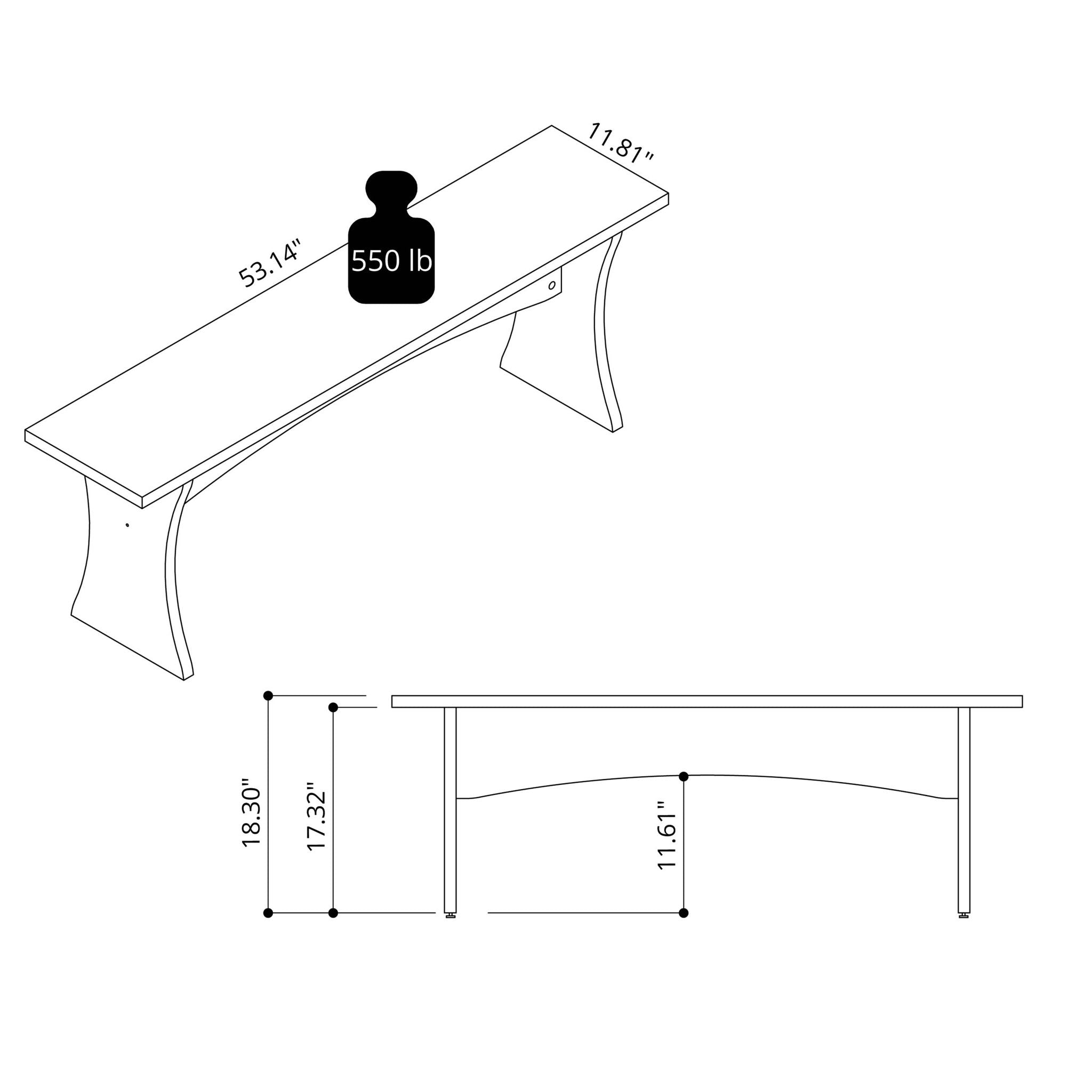 Coney - Dining Bench (Set of 2)