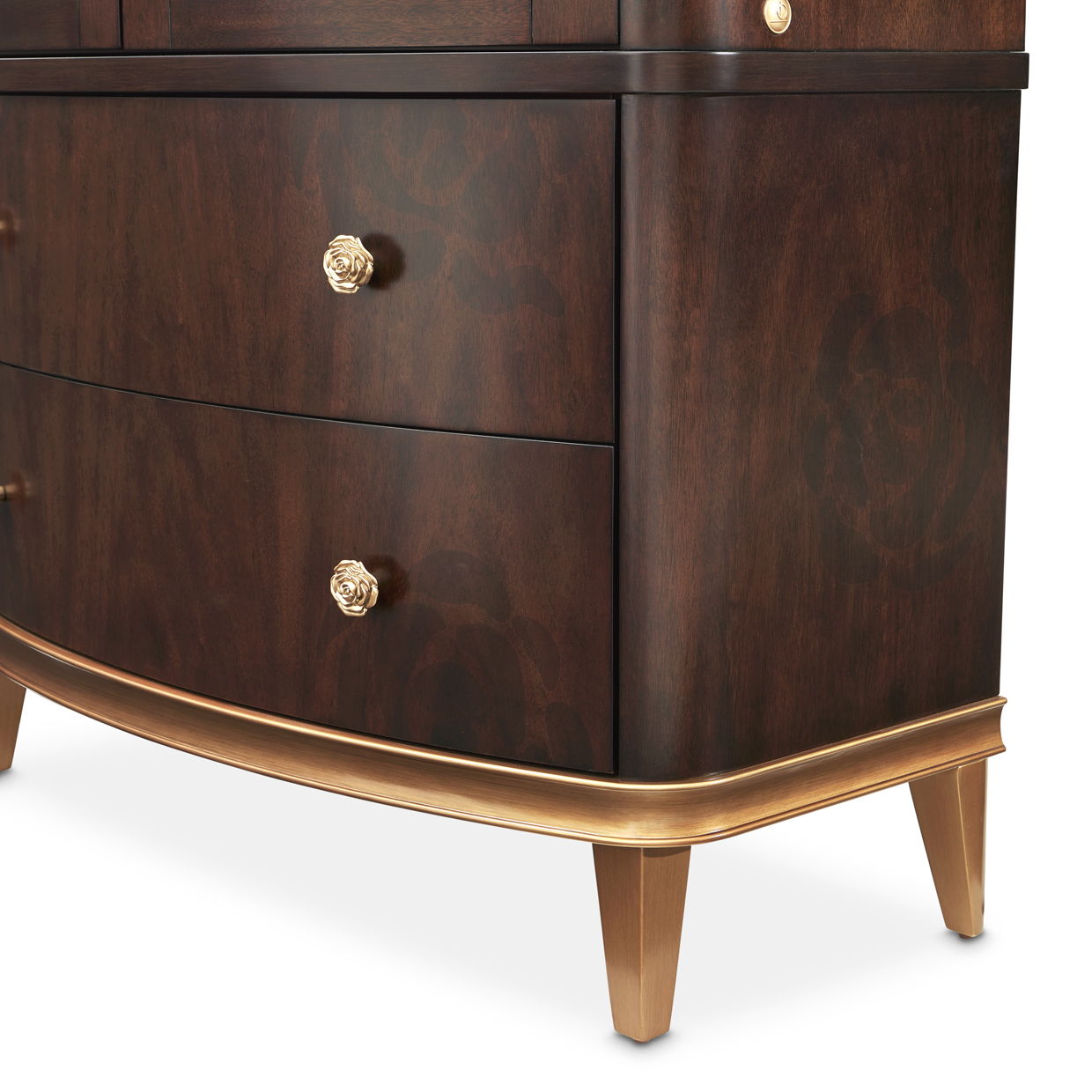 Camellia Field - Display Cabinet - Warm Pecan