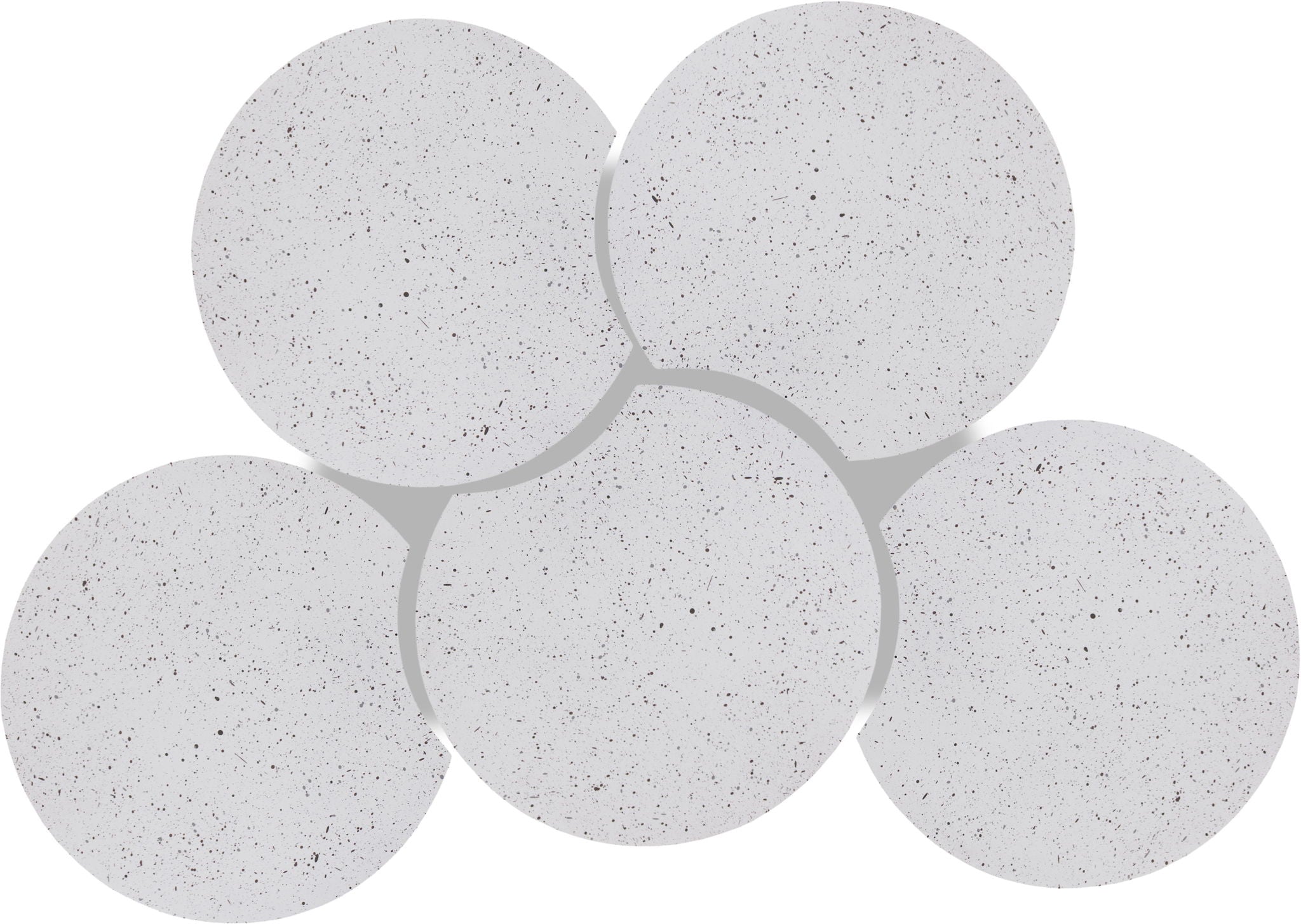 Dimple - 5 Piece Modular Coffee Table - Terazzo Finish - Best Buy Furniture