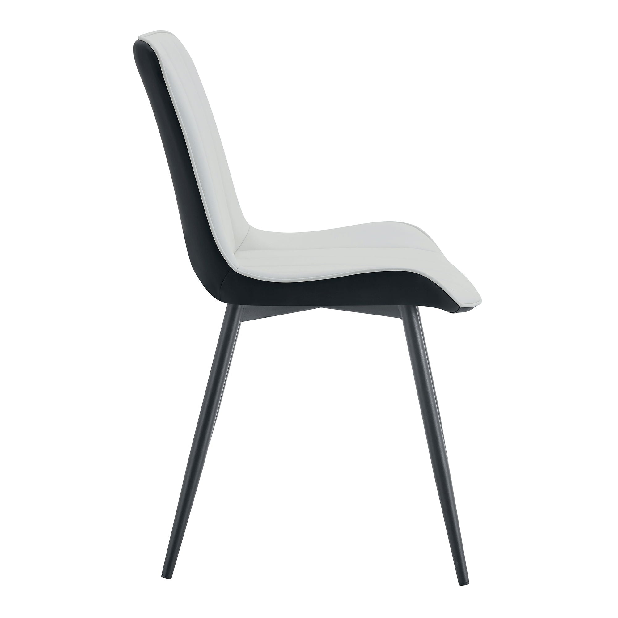 Modern Style Extended Seat Cushion Dining Chair Set