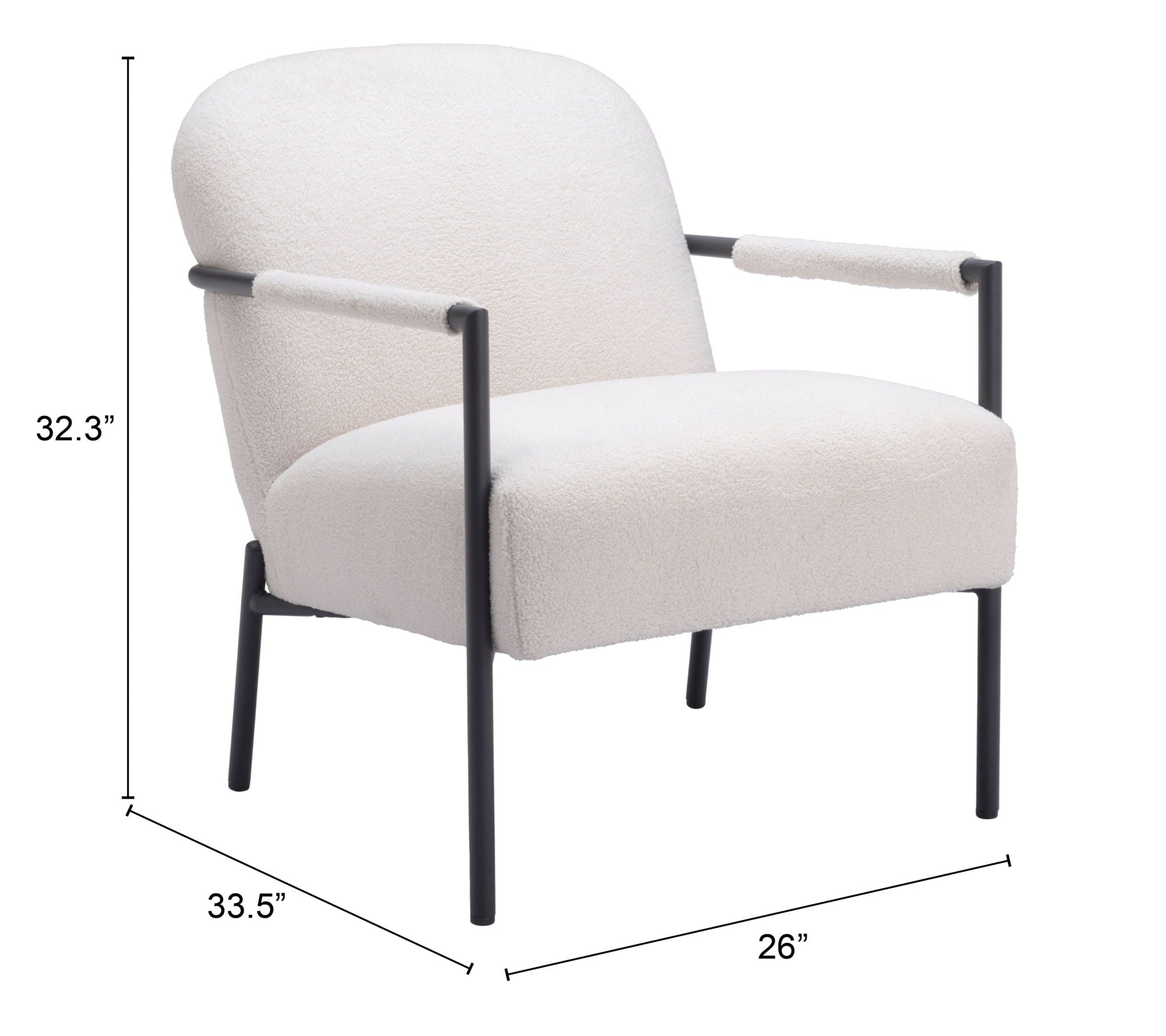 Chicago - Accent Chair - Ivory
