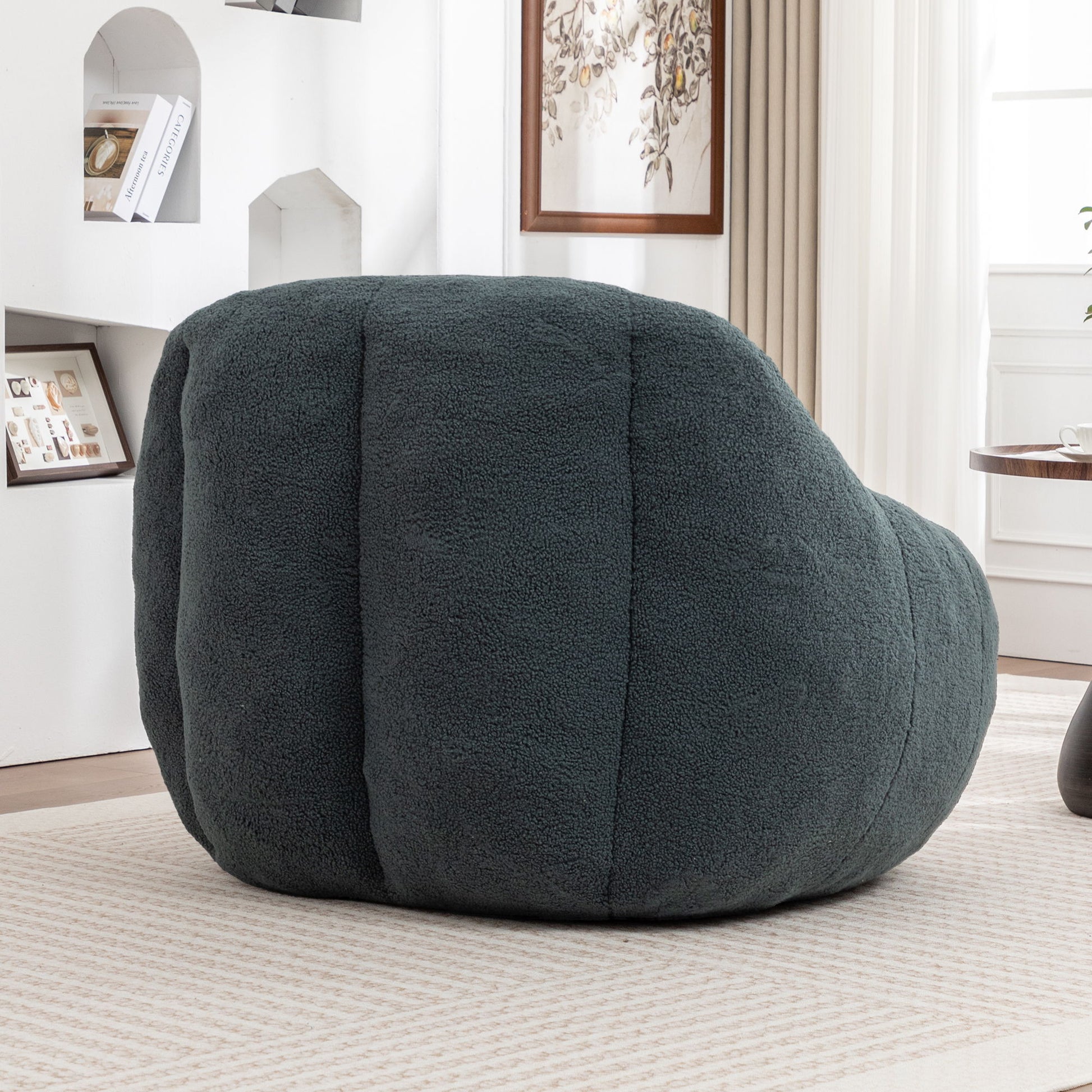 Comfy Bean Bag Chair With Memory Foam Filler, Tufted Soft - Best Buy Furniture