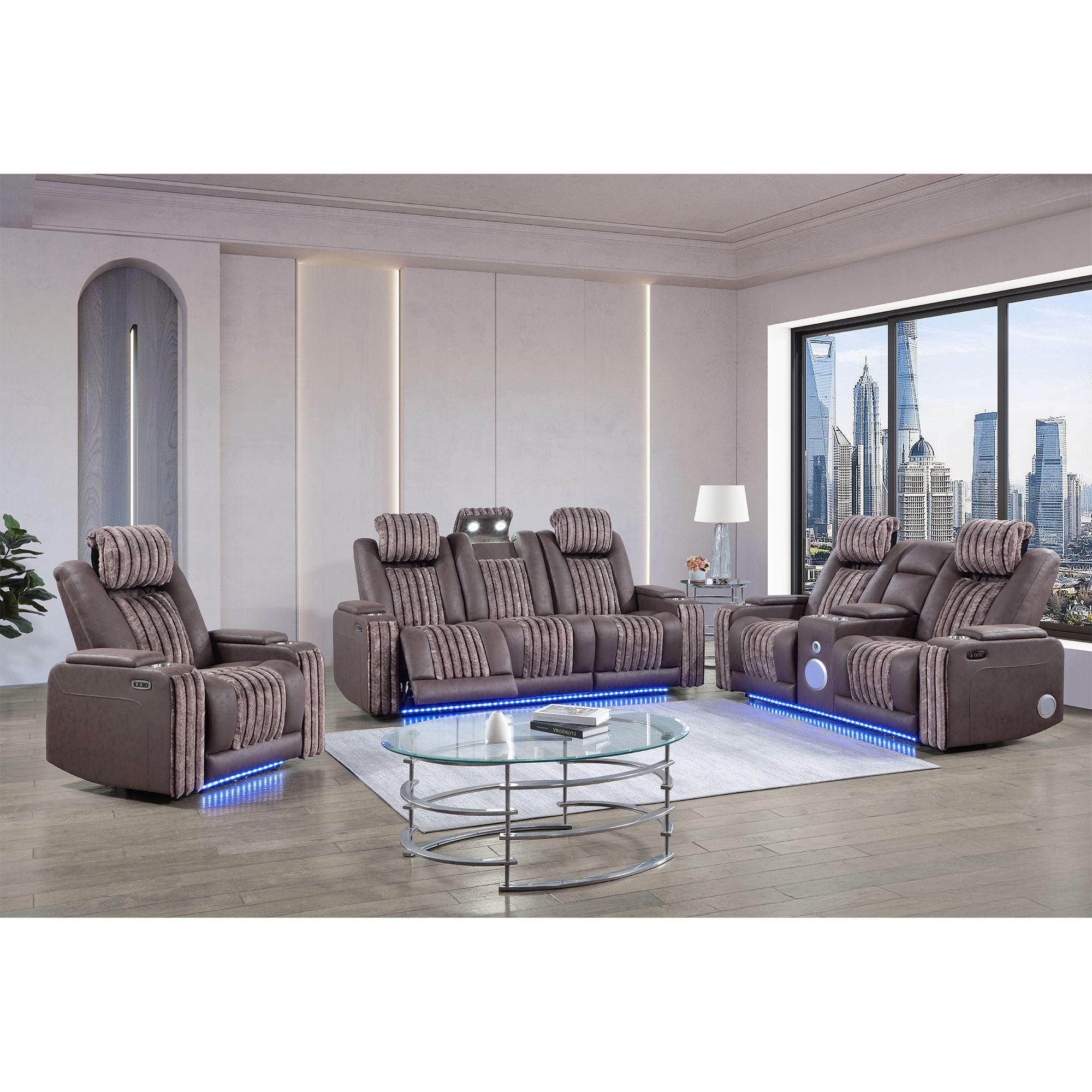 Duran - Power Reclining Sofa With Power Headrest