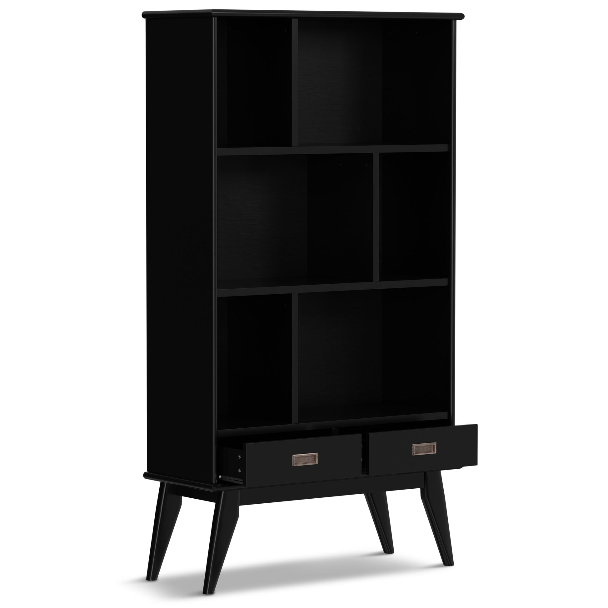 Draper - Mid Century Wide Bookcase And Storage Unit - Best Buy Furniture