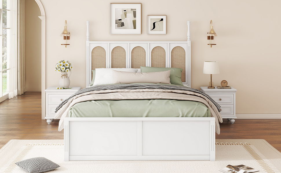 Platform Bed With With 2 Big Drawers With Trundle