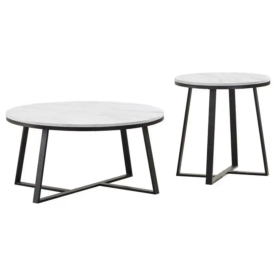Hugo - Faux Marble Coffee Table Set