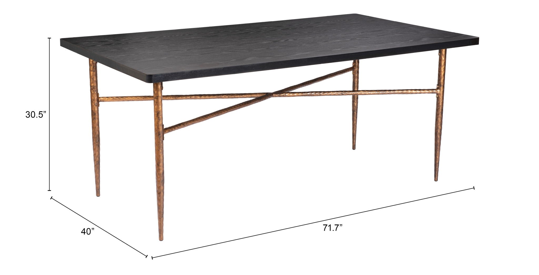 Nida/Norden - Dining Table - Black