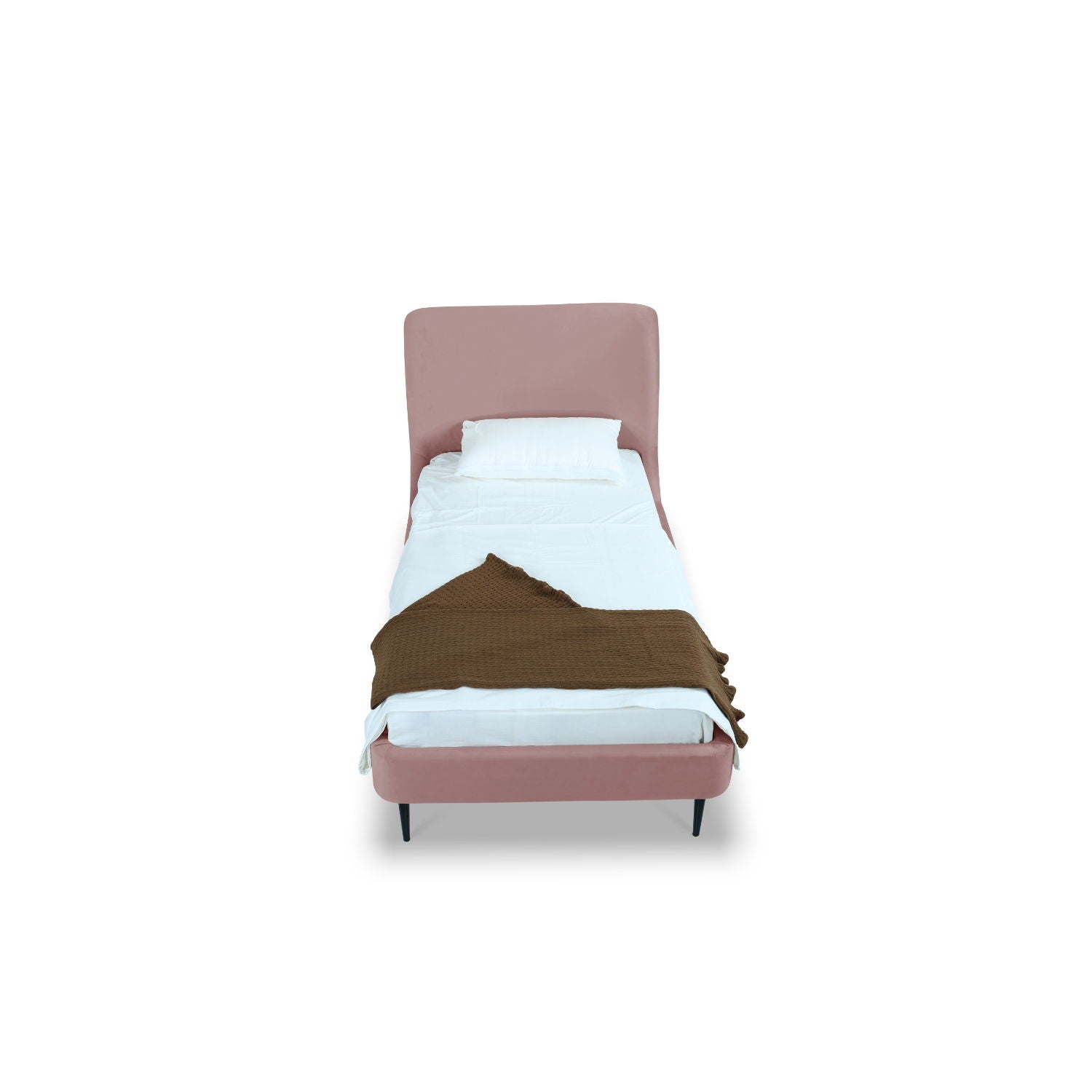 Heather - Upholstered Bed With Curved Headboard