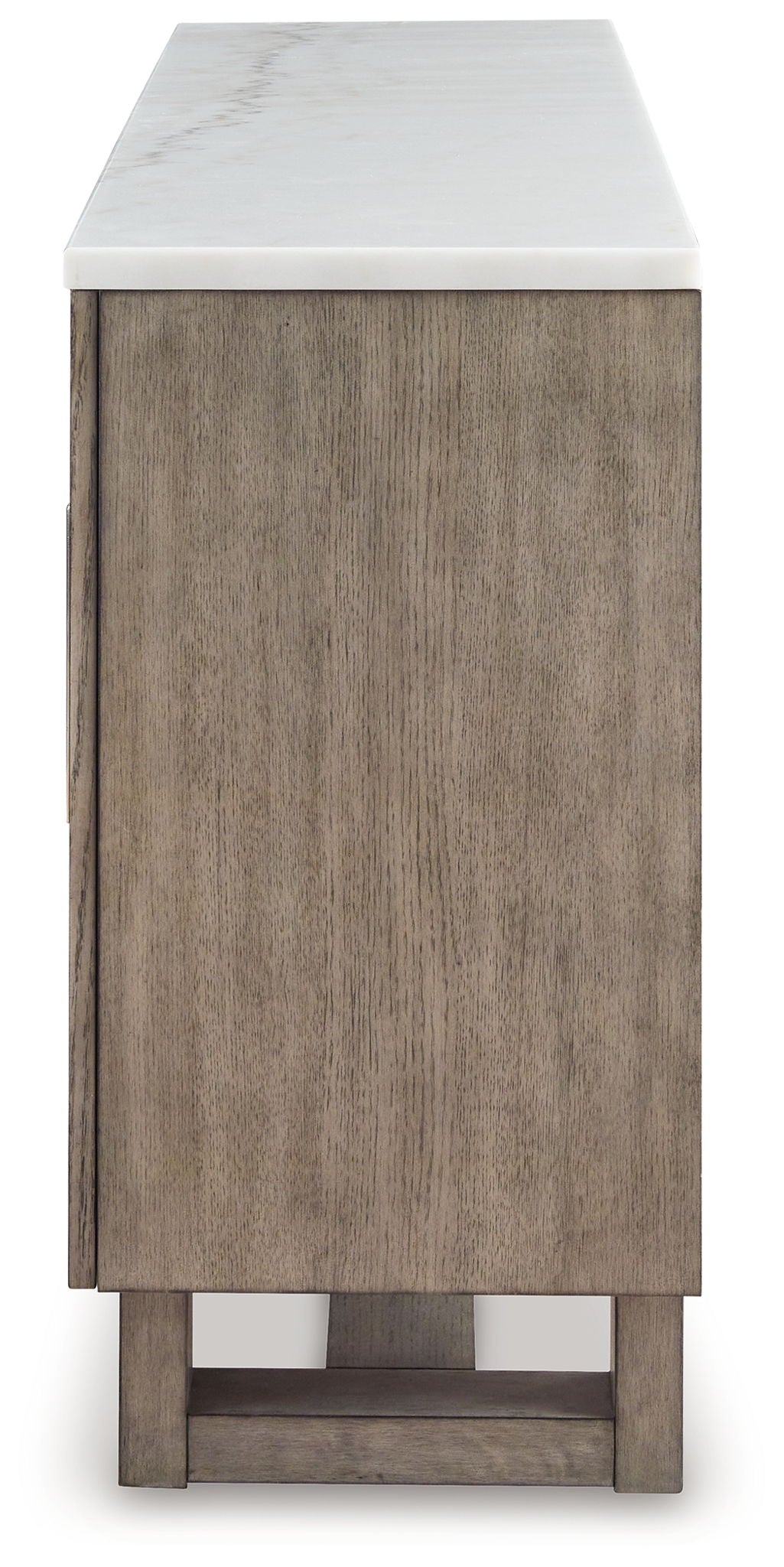 Loyaska - Extra Large TV Stand - Grayish Brown / White - Best Buy Furniture