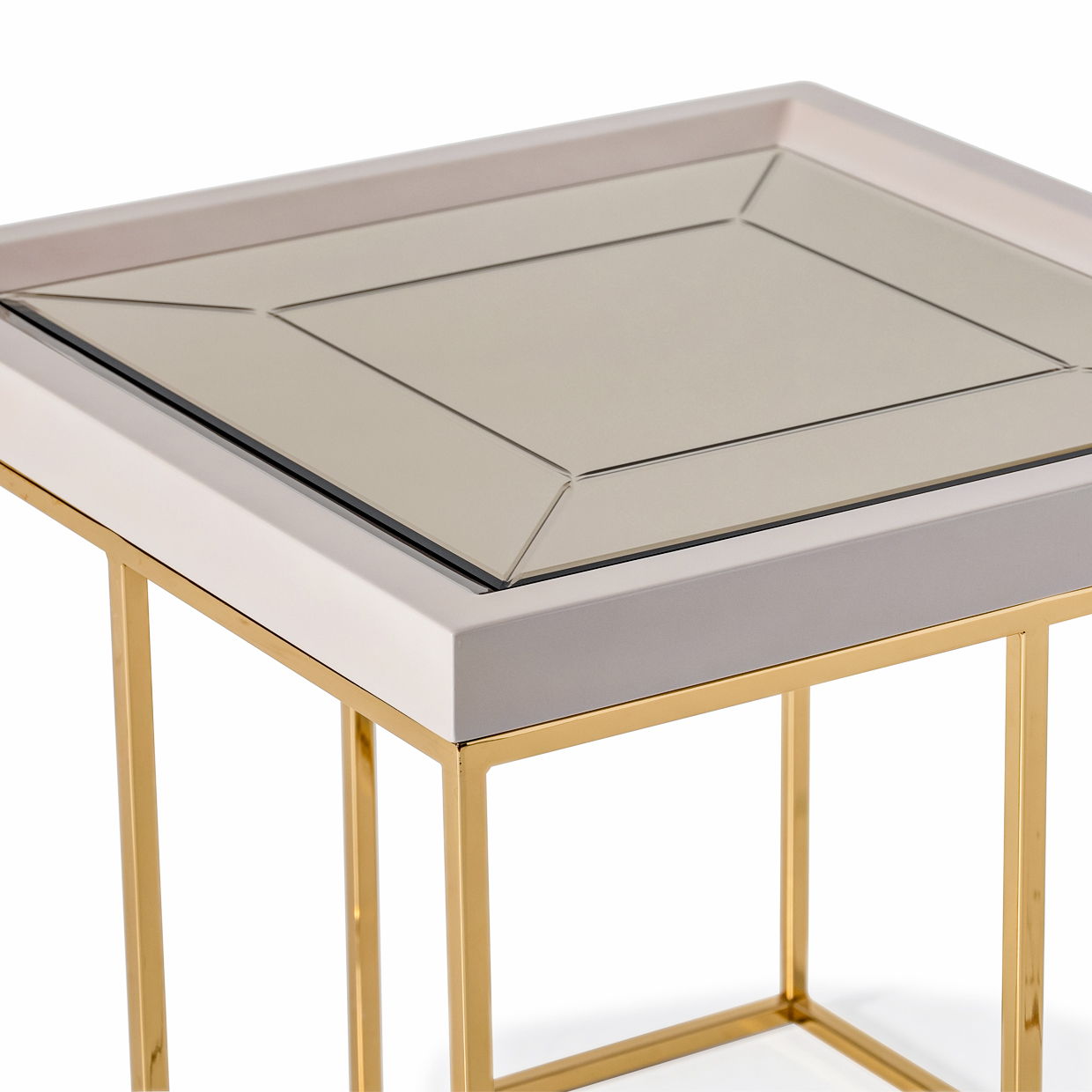 Carmela - Side Table - Shimmer Ivory