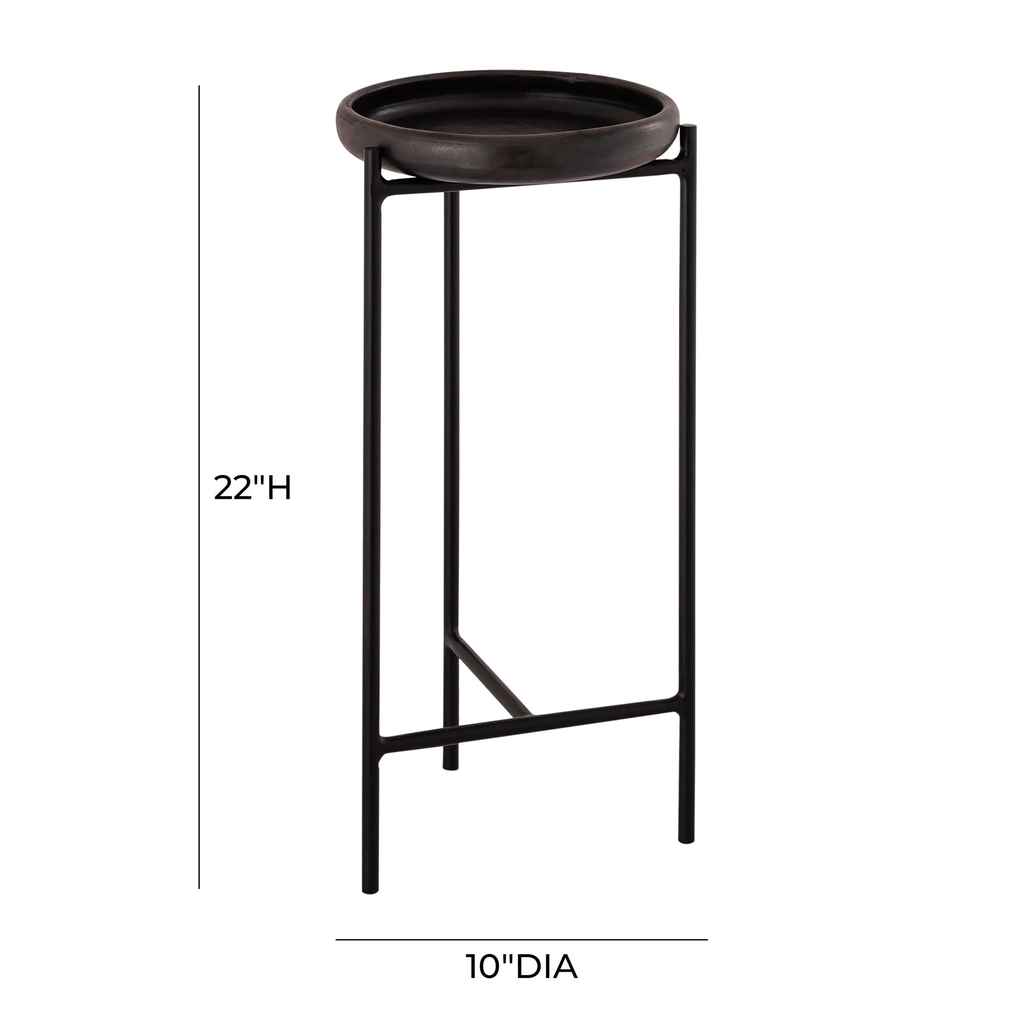 Samara - Side Table - Black