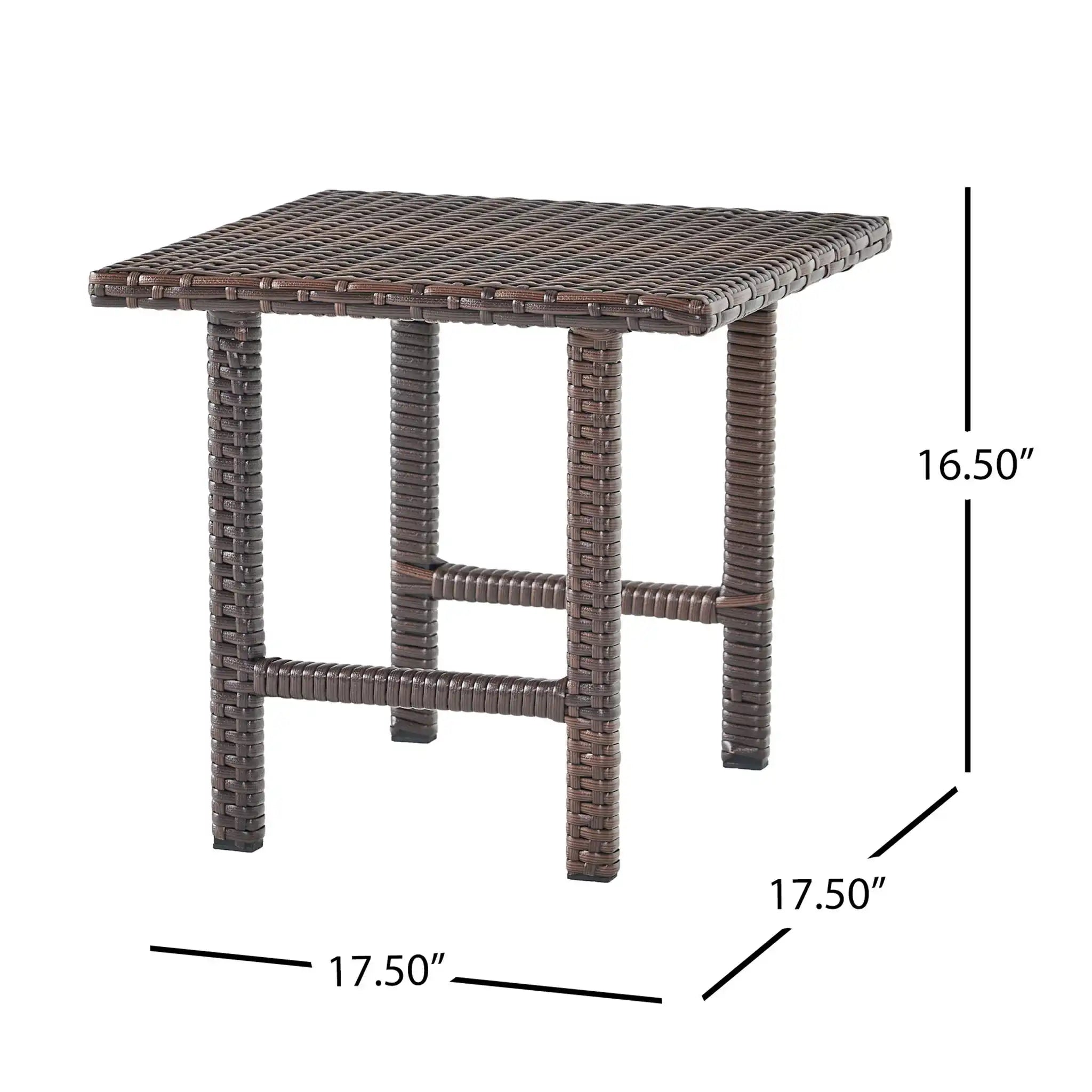 Lido - 3 Pieces Table Set - Brown Multi