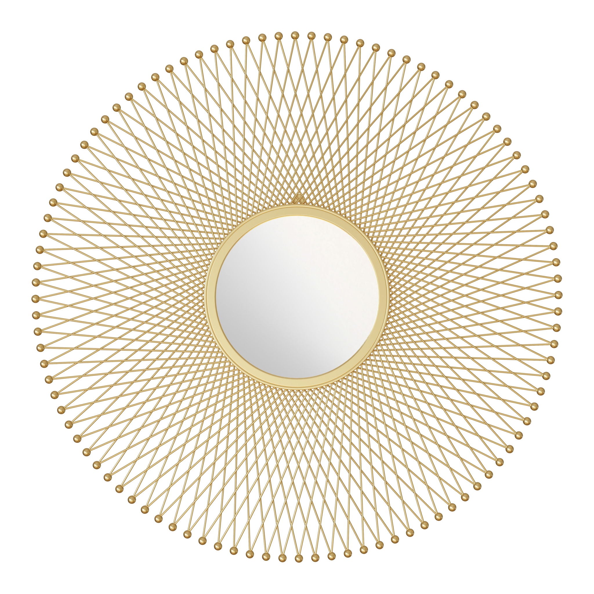 Glow - Round Mirror - Gold