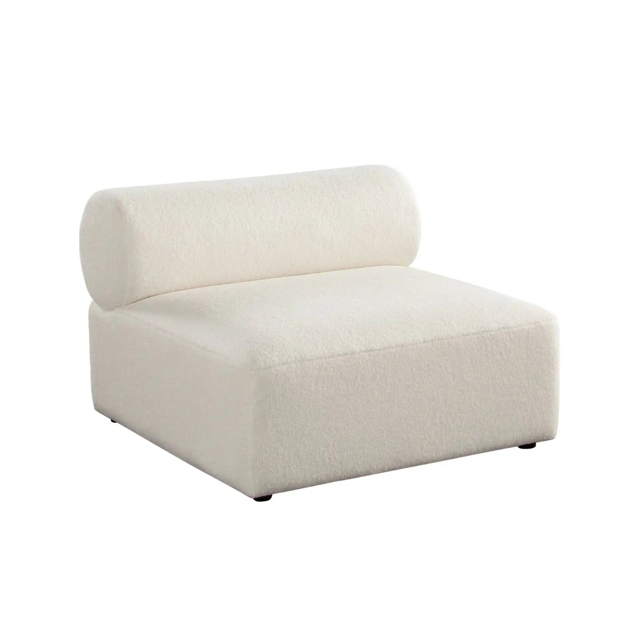 Zia 5 Piece Modular Sectional Sofa – Ivory Sherpa