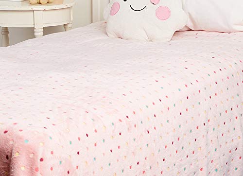 Faith, Hope, Love Home Décor Velvet Touch Rainbow Polka Dot Throw Fleece Blanket - Best Buy Furniture