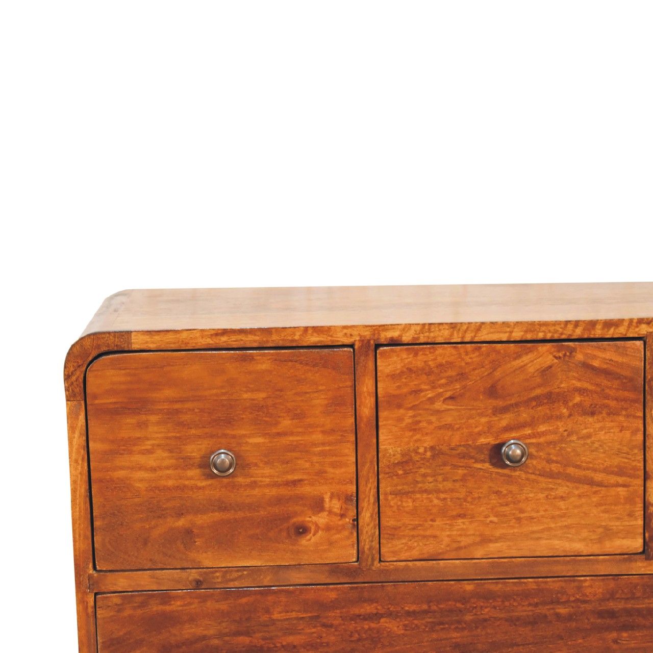 3 Over 2 Curved Chest - Brown