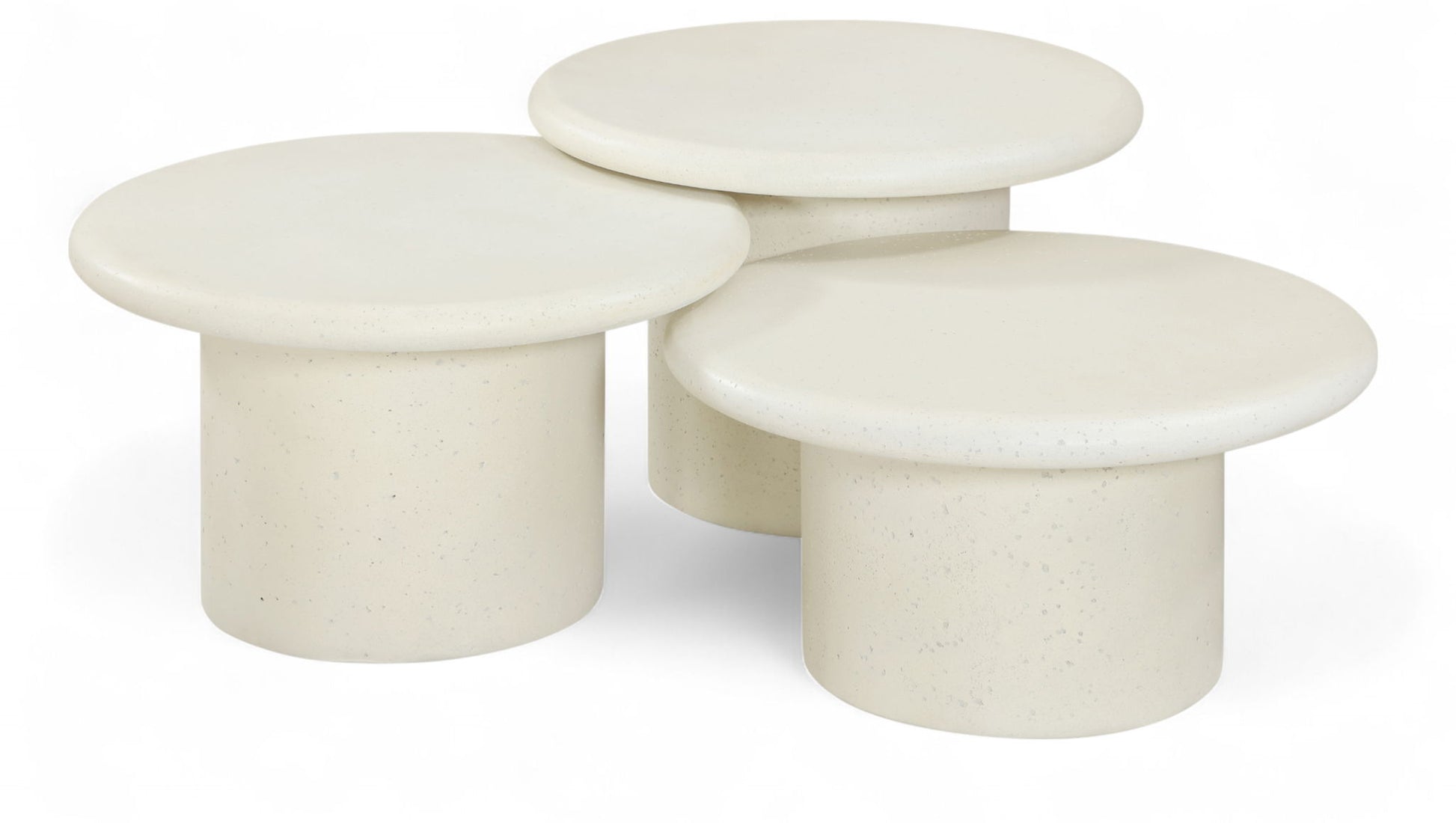 Emara - 3 Piece Concrete And Fiberglass Indoor / Outdoor Coffee Table - Best Buy Furniture