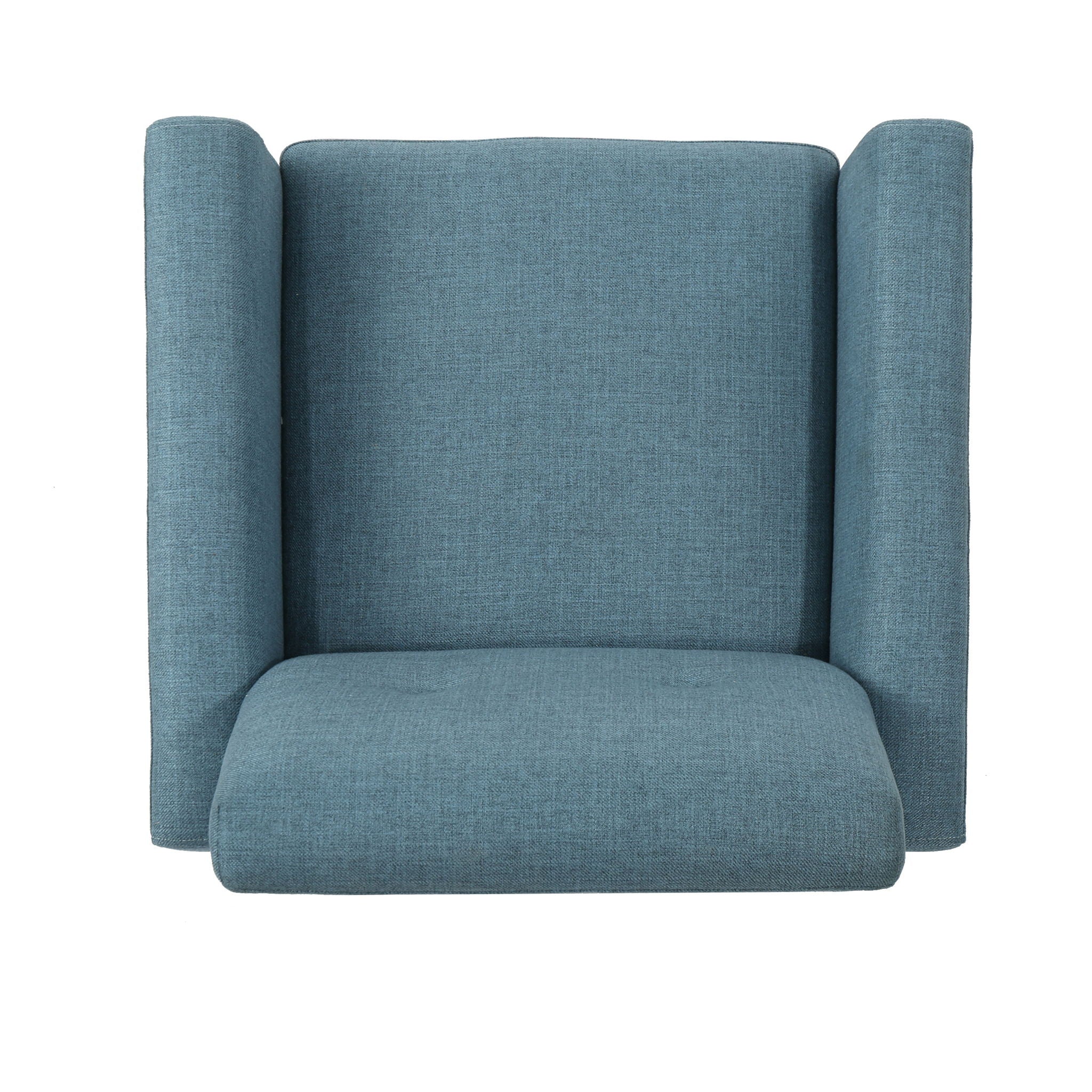 Radiantize - Upholstered Fabric Club Chair With Square-Off Back And Button Tufted