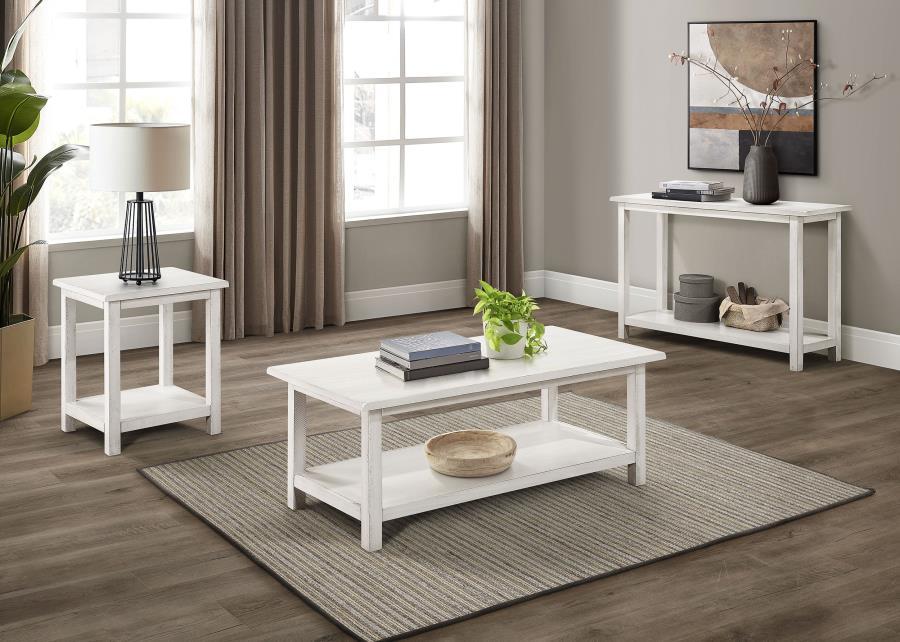 Payne - Wood Coffee Table with Shelf - Best Buy Furniture
