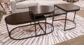 Vanmore - Dark Brown - Occasional Table Set (Set of 3)