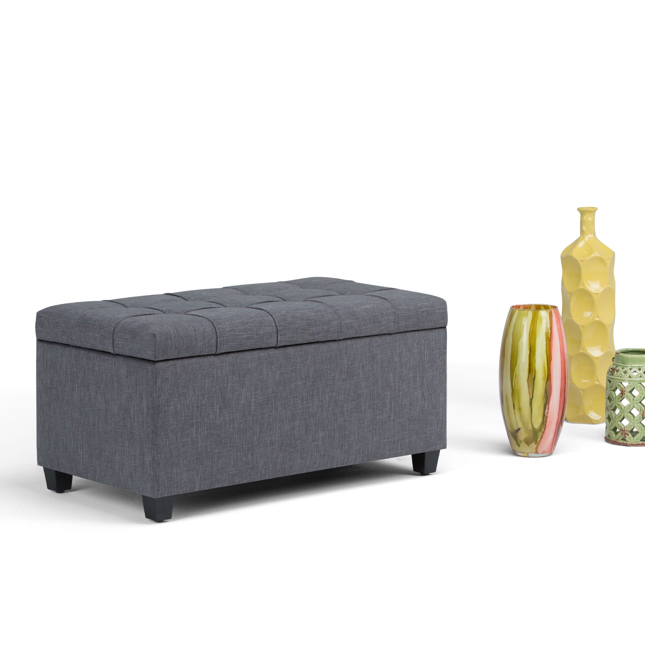 Sienna - Upholstered Storage Ottoman Bench - Best Buy Furniture