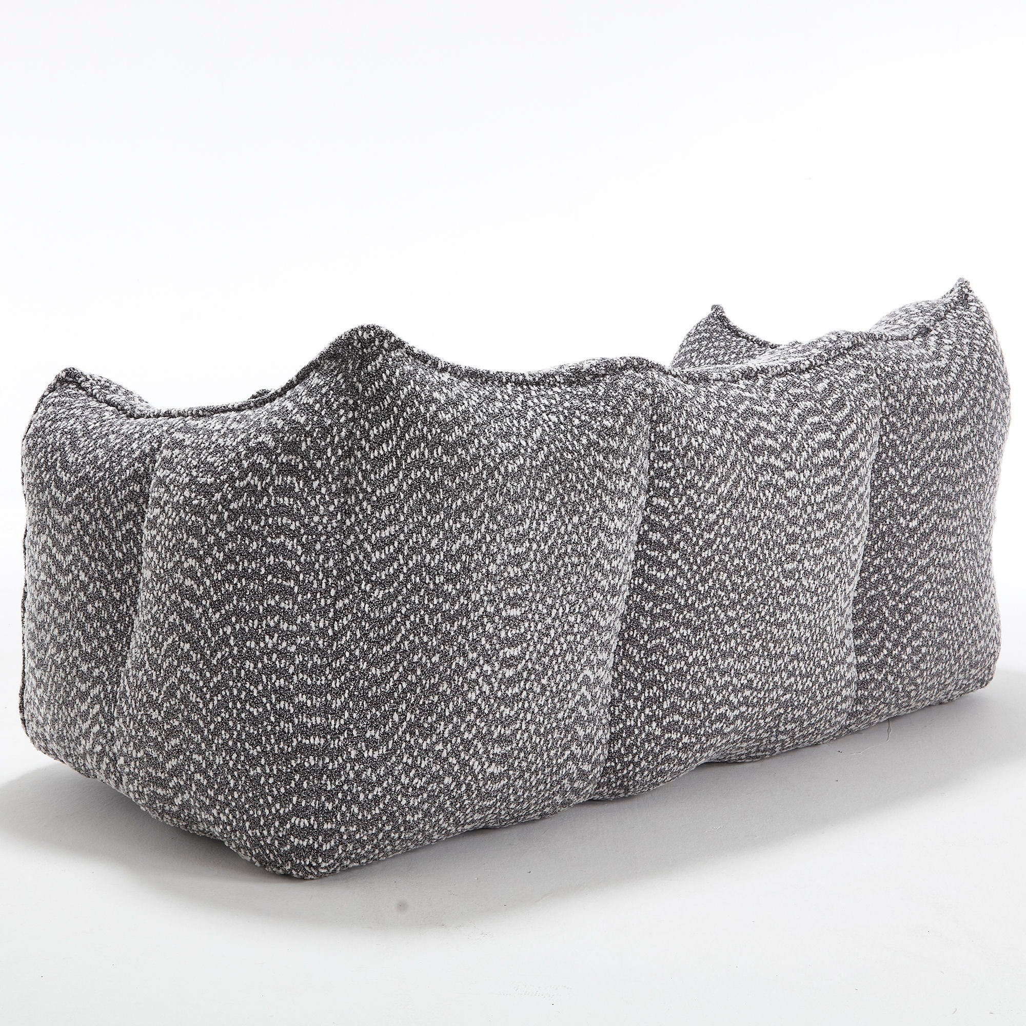 Comfortable Dual Beanbag Chair With High Resilience Foam Core For 2 People