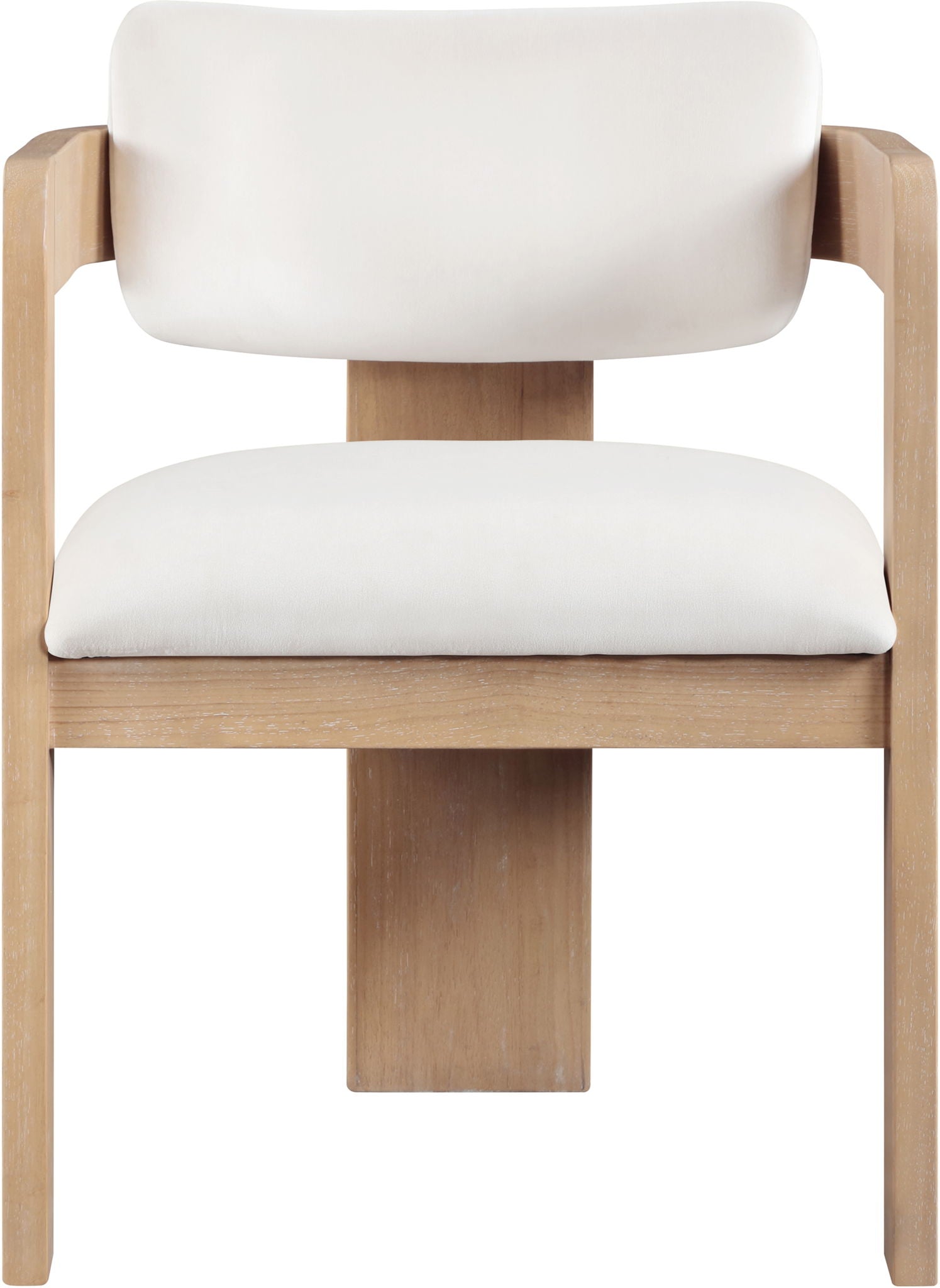 Sacha - Velvet Dining Chair With Natural Base (Set of 2)