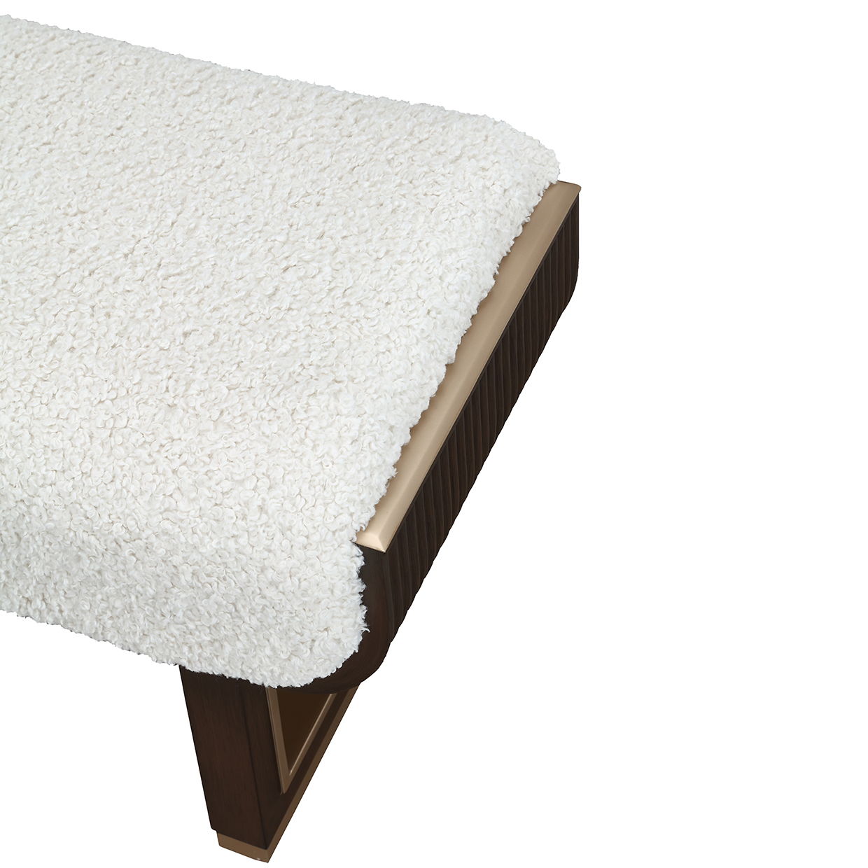 West Kensington - Accent Bench - Cream Puff / Medium Espresso