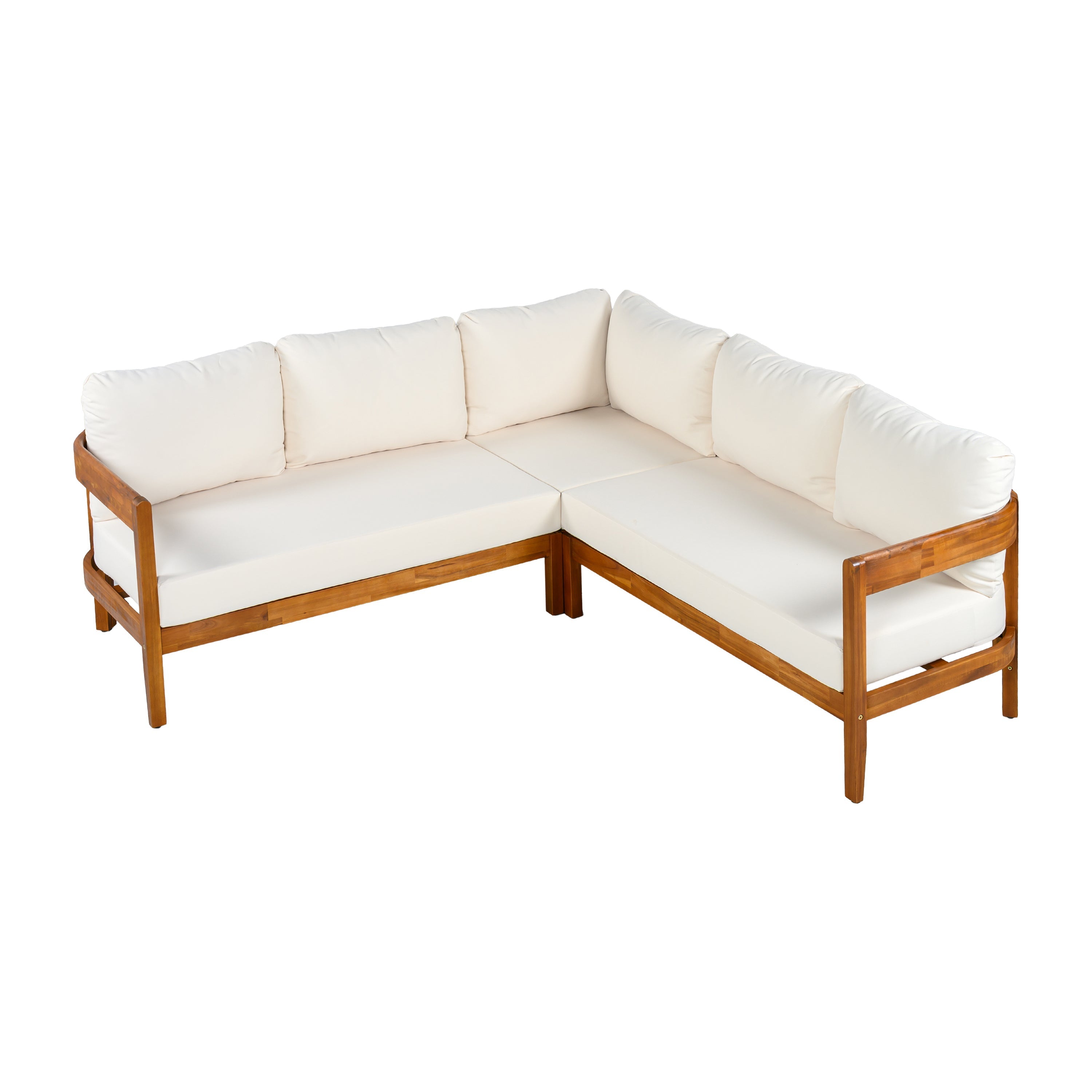 U_Style Acacia Solid Wood Patio Furniture Set