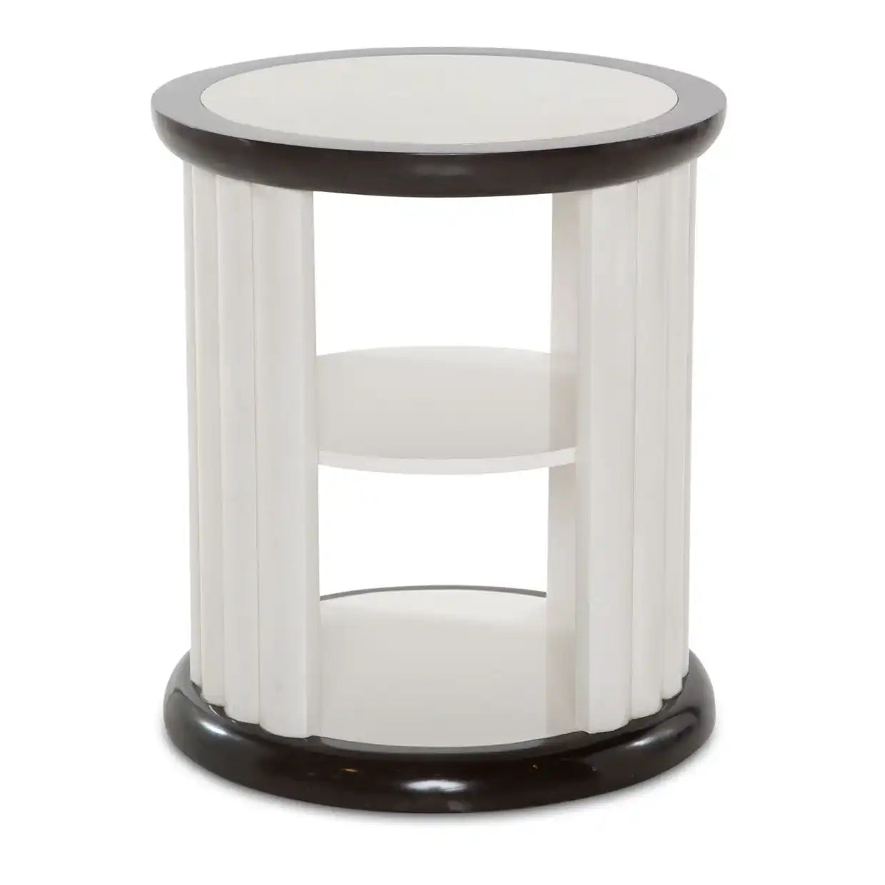 Paris Chic - Round End Table - Espresso Brown