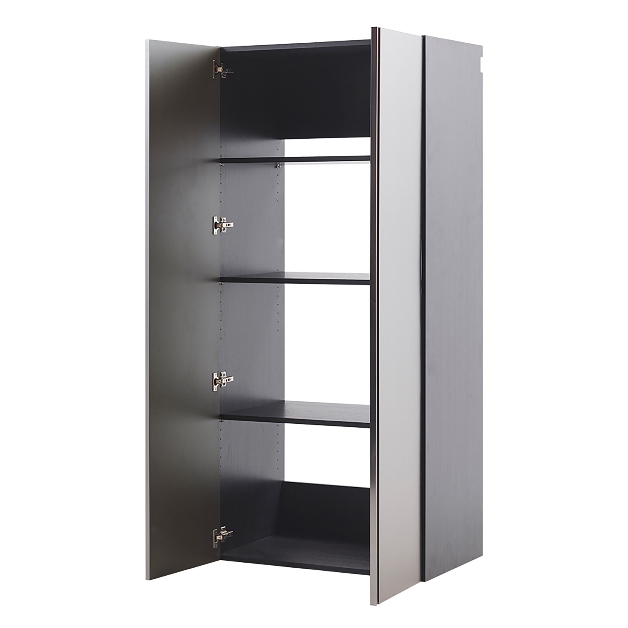 Nova - Series Garage Cabinet Set D, 3 Piece, Soft Closing, Wall Mounted - Metallic Gray
